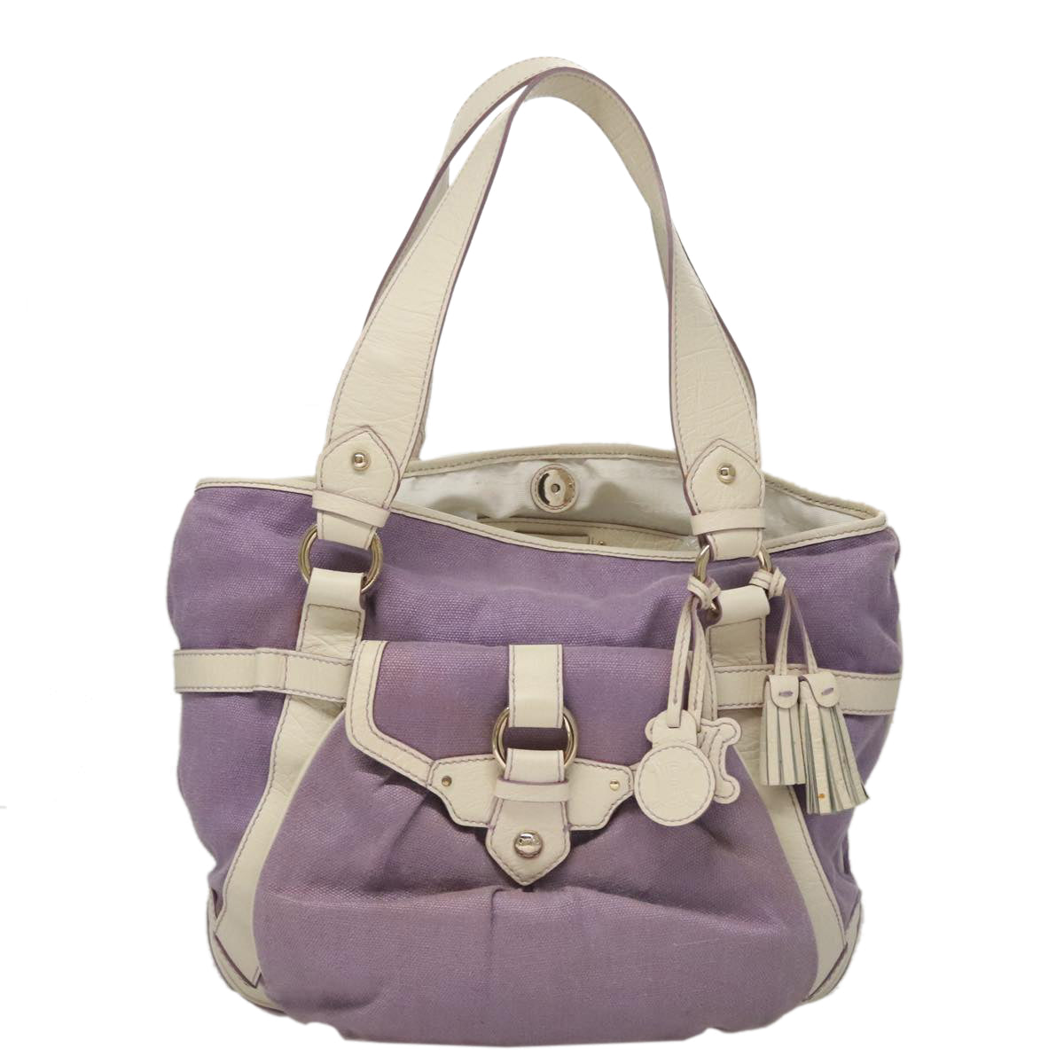 Céline Purple Canvas Tote Bag (Pre-Owned)