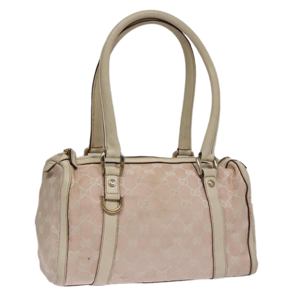 Gucci Gg Canvas Pink Canvas Handbag (Pre-Owned)