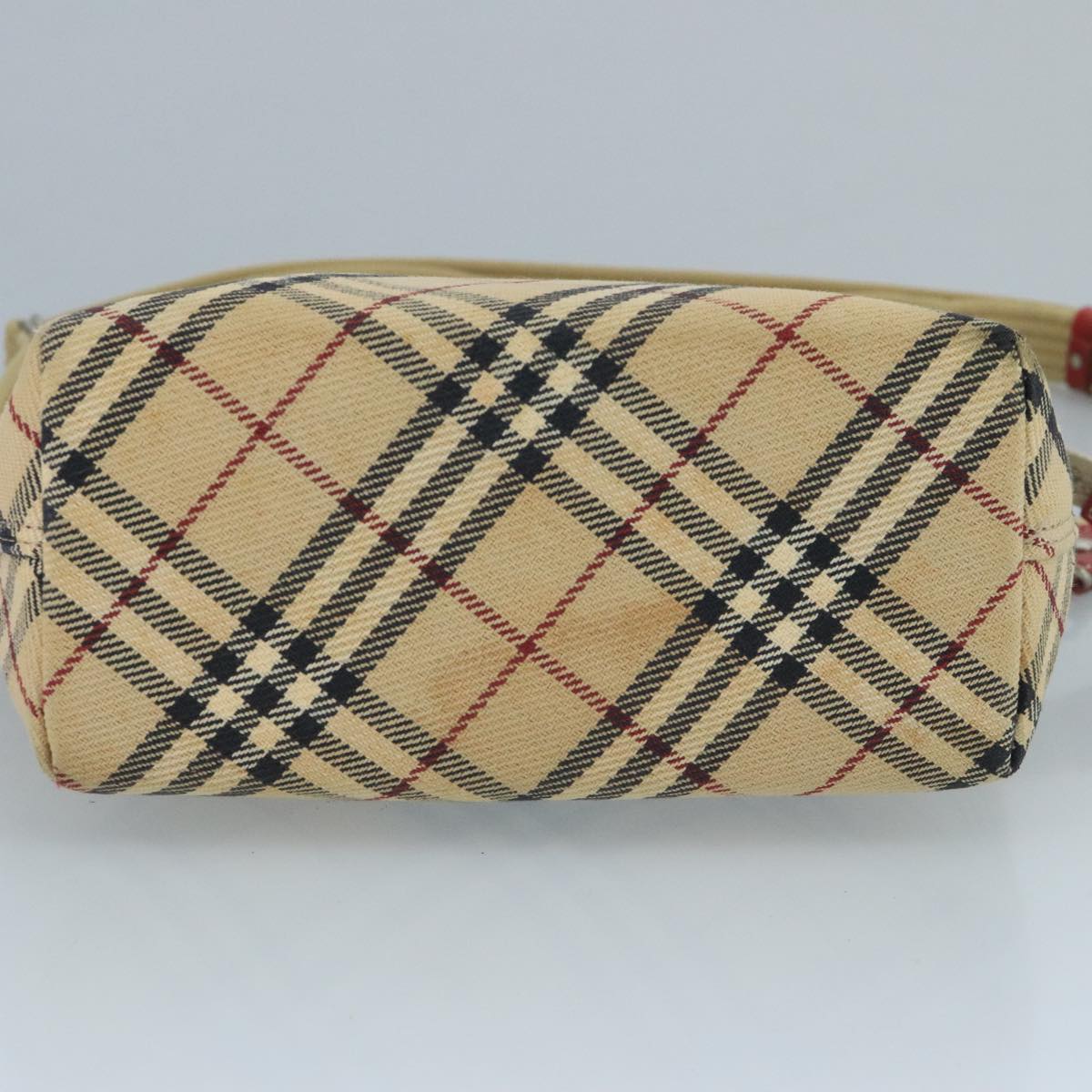 Burberry Nova Check Beige Canvas Shoulder Bag (Pre-Owned)