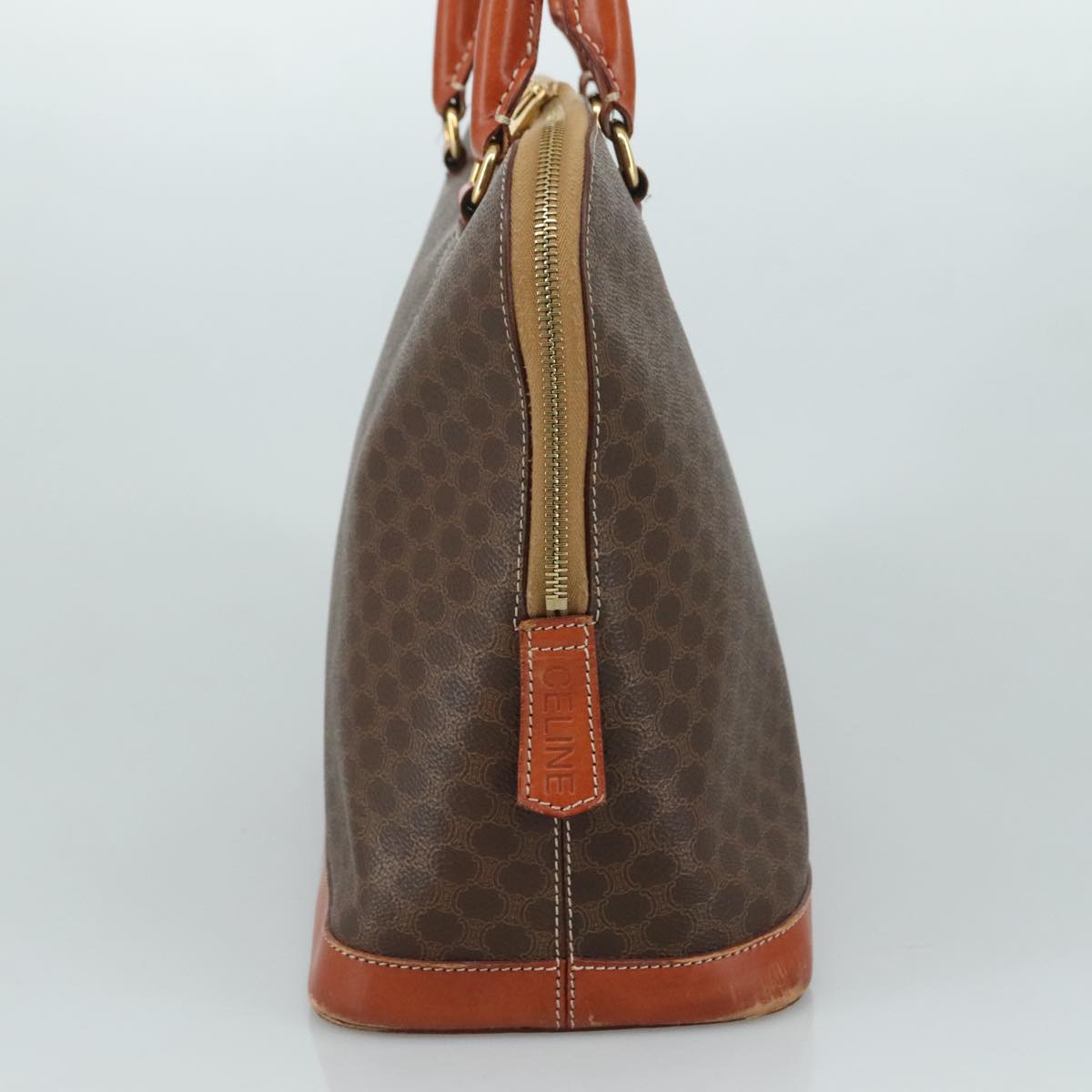 Céline Macadam Brown Canvas Handbag (Pre-Owned)