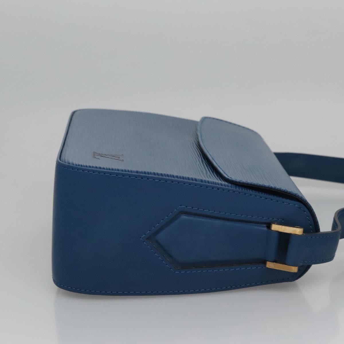Louis Vuitton Grenelle Blue Leather Shoulder Bag (Pre-Owned)