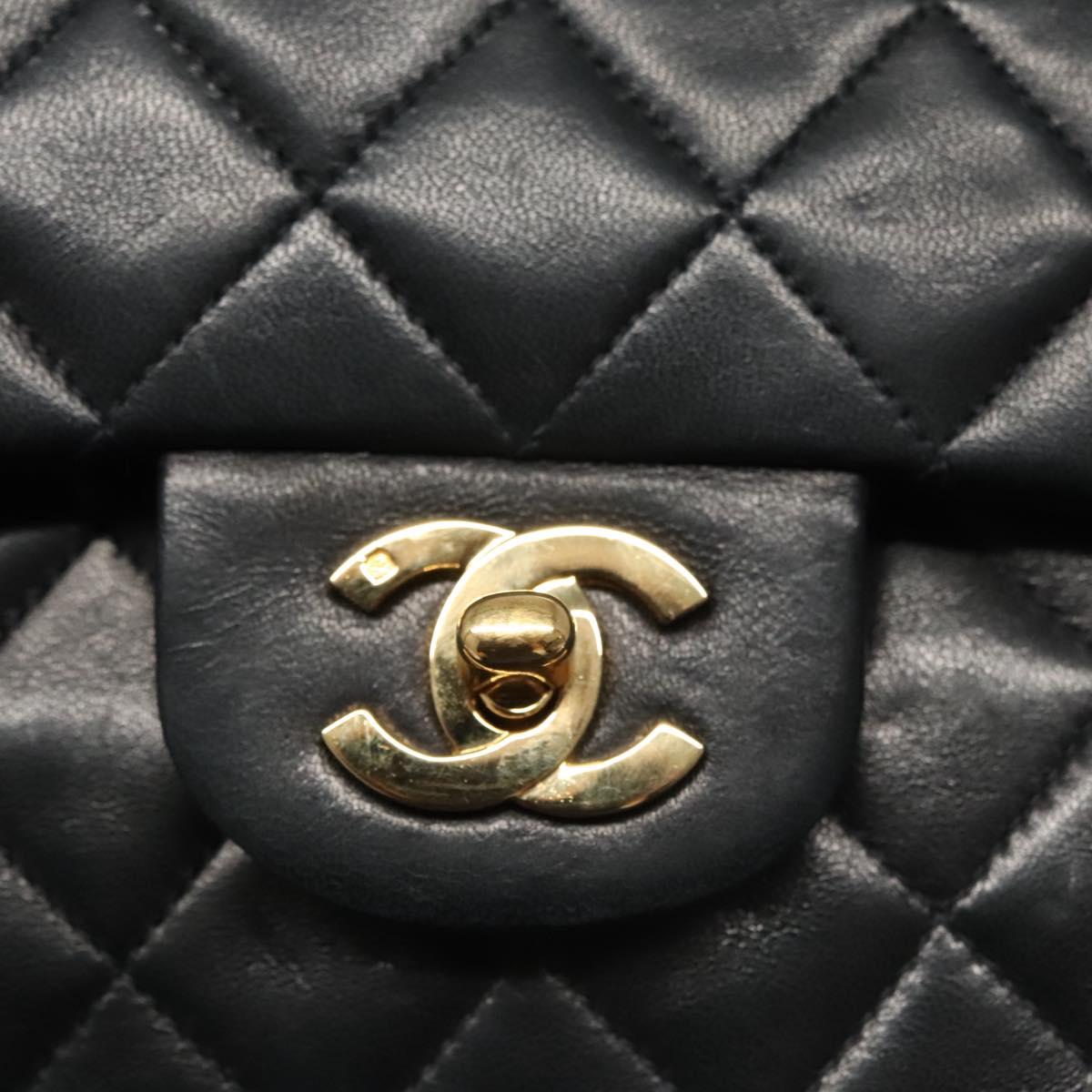 Chanel Timeless Black Leather Shoulder Bag (Pre-Owned)