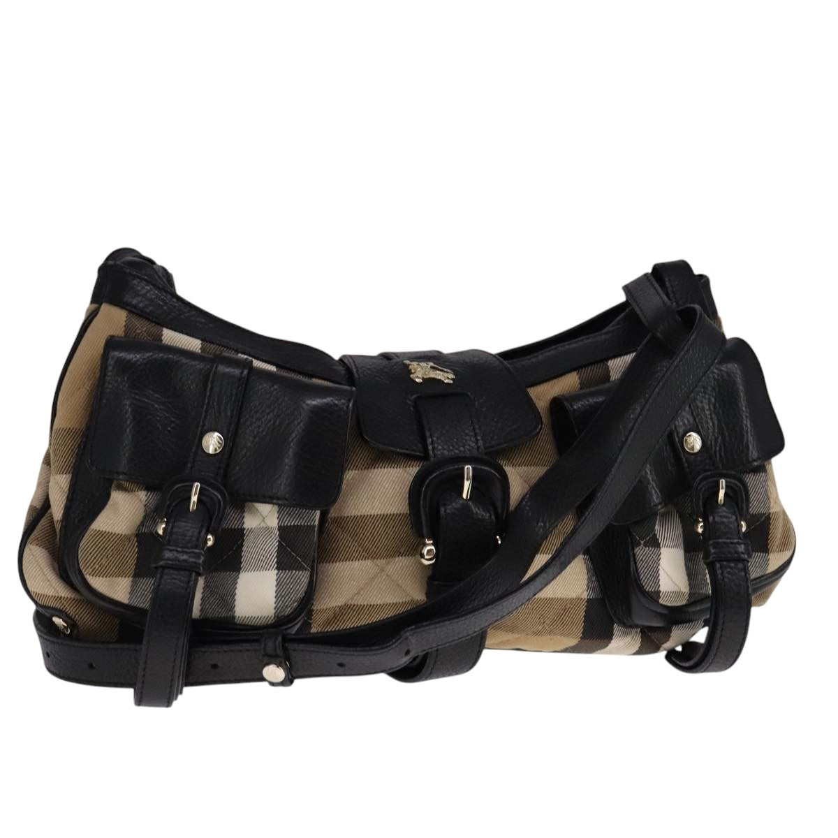 Burberry House Check Multicolour Canvas Shoulder Bag (Pre-Owned)