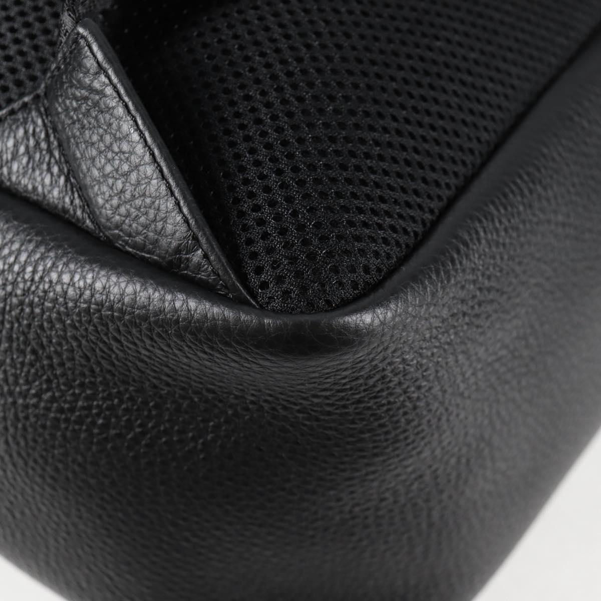 Versace Medusa Black Leather Backpack Bag (Pre-Owned)
