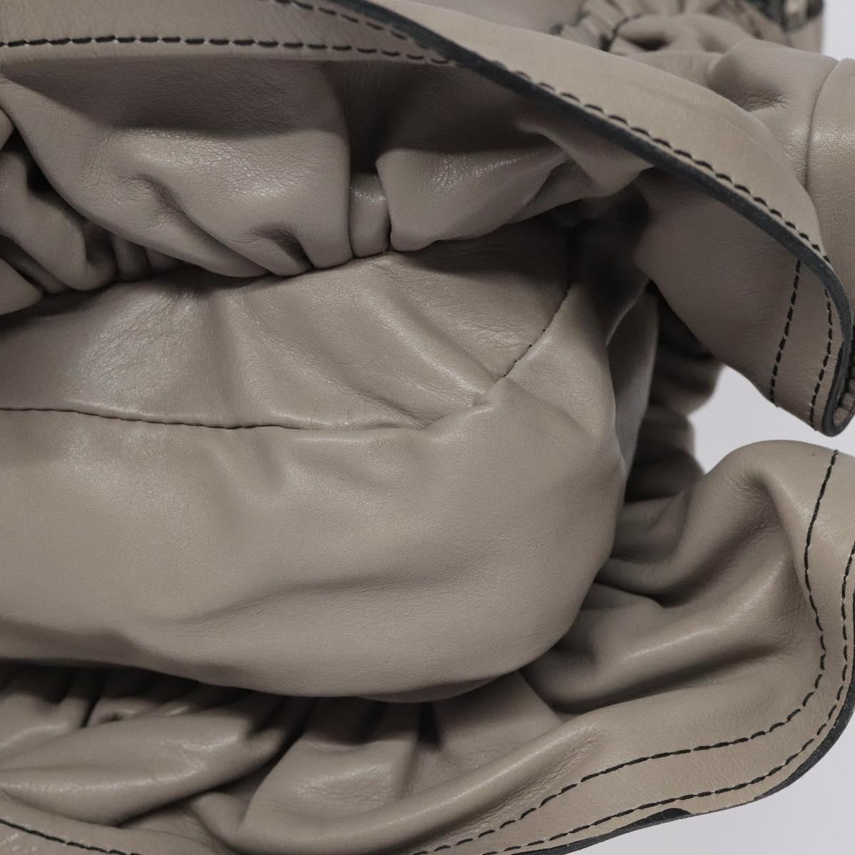 Valentino Garavani Grey Leather Shoulder Bag (Pre-Owned)