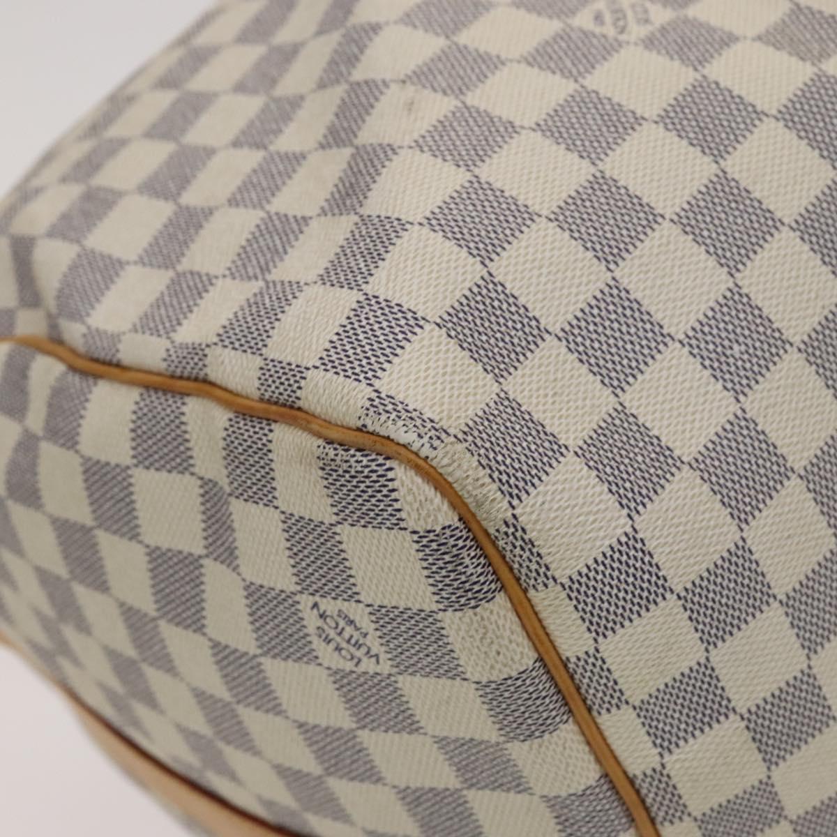Louis Vuitton Keepall Bandouliere 55 White Canvas Travel Bag (Pre-Owned)