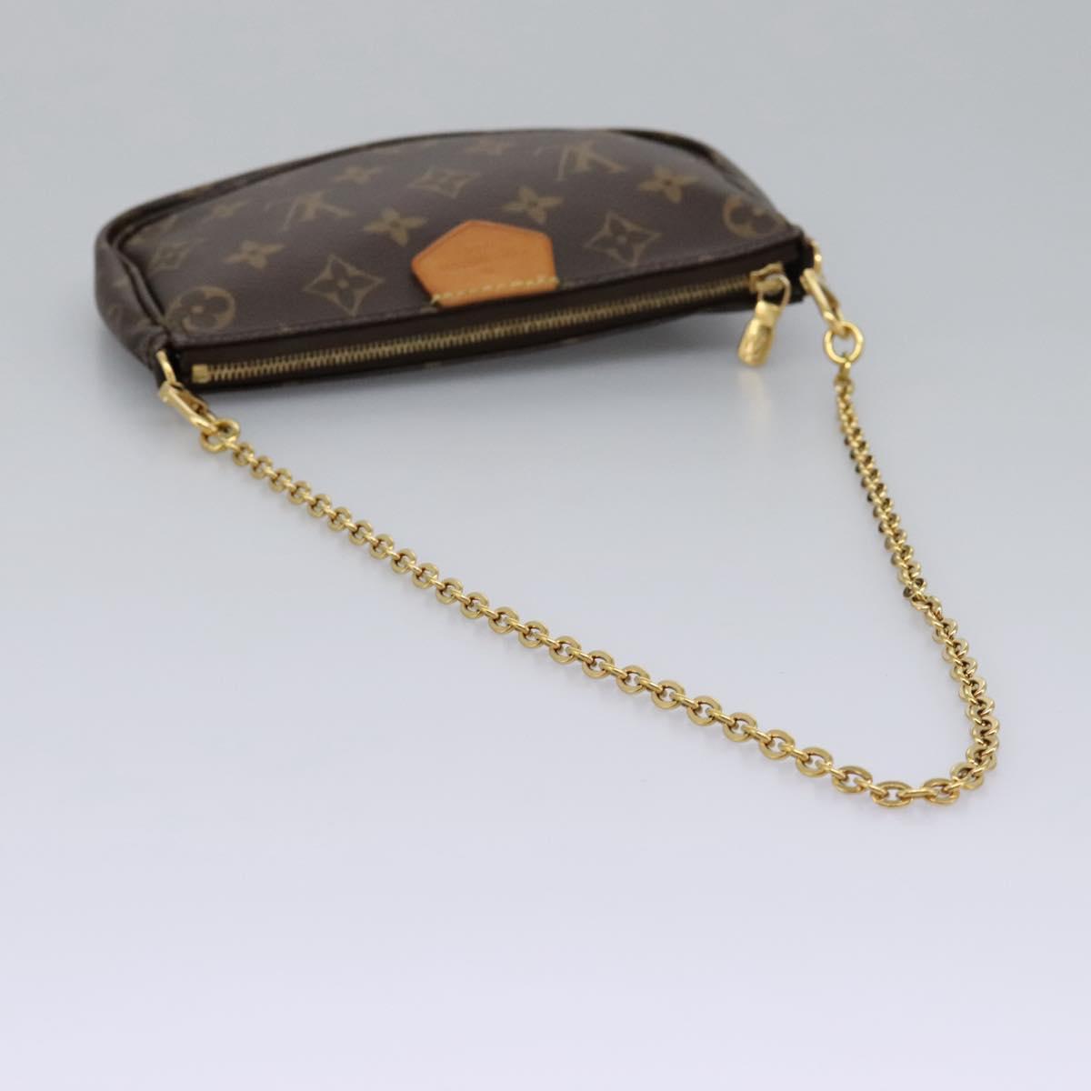 Louis Vuitton Multi Pochette Accessoires Brown Canvas Clutch Bag (Pre-Owned)