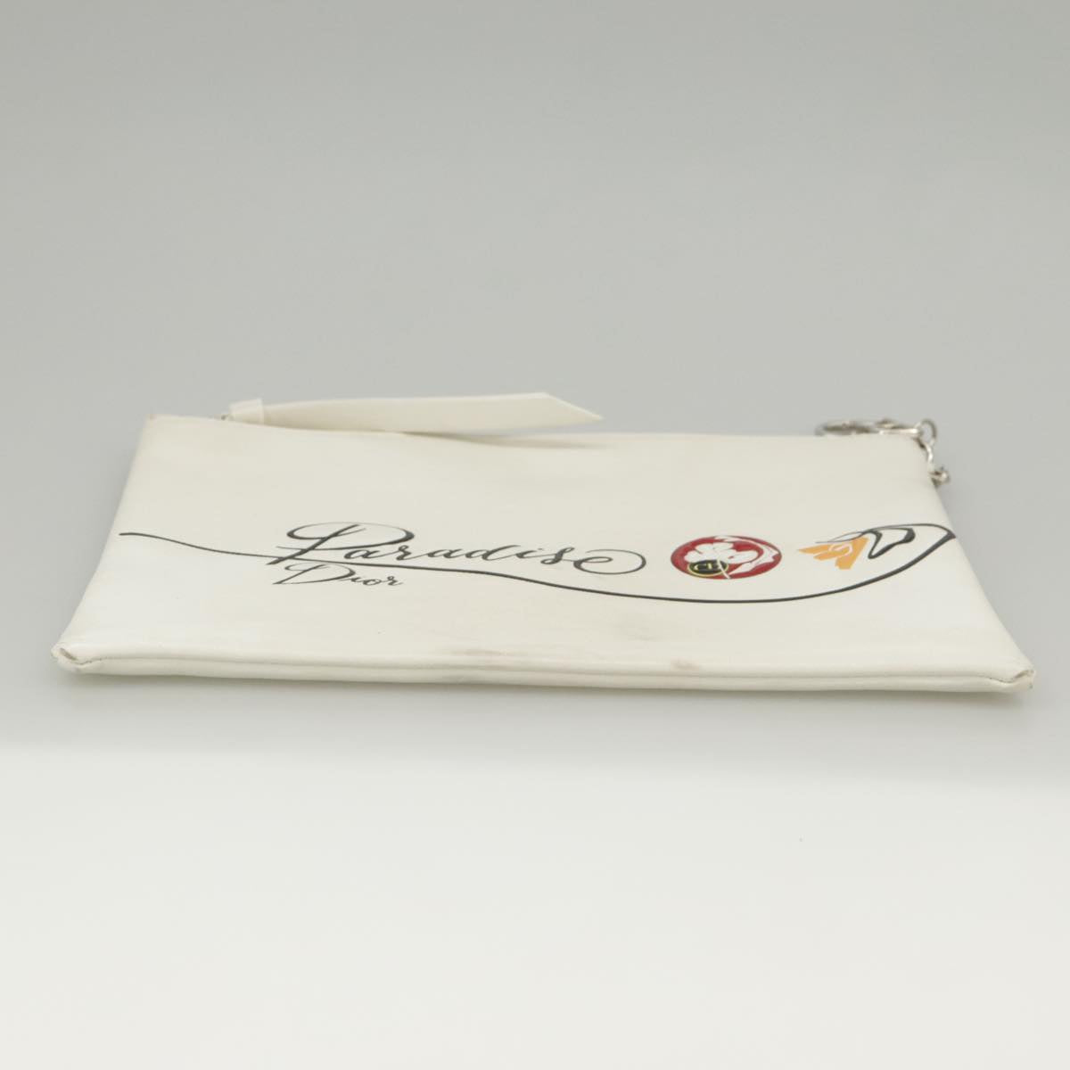 Dior Paradise White Leather Clutch Bag (Pre-Owned)