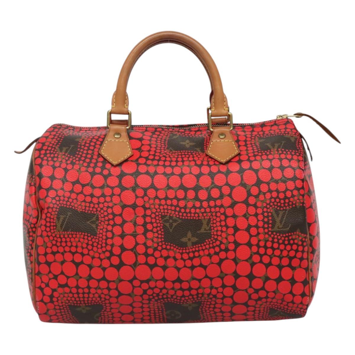 Louis Vuitton Speedy 30 Red Canvas Handbag (Pre-Owned)