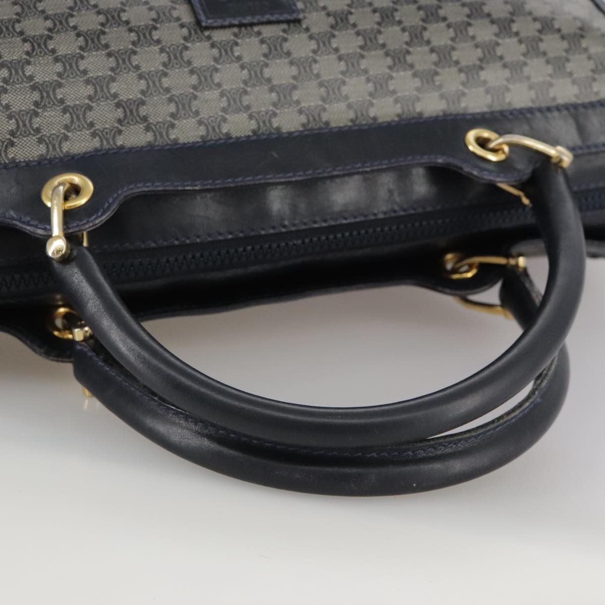 Céline Macadam Navy Canvas Handbag (Pre-Owned)