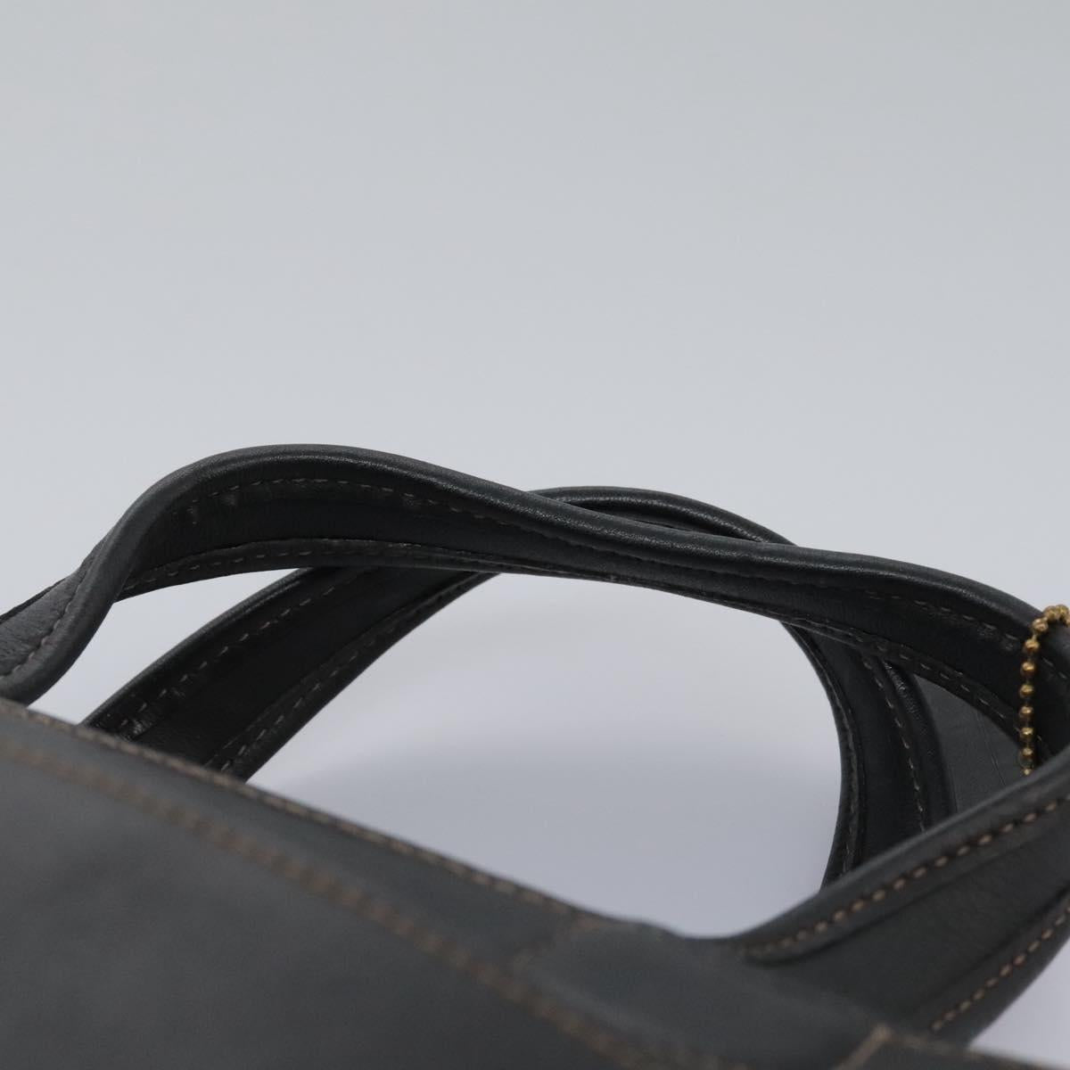 Coach Black Leather Handbag (Pre-Owned)