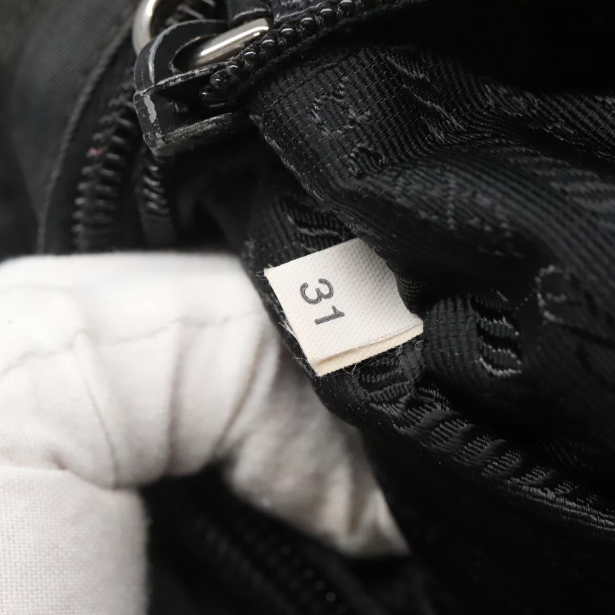 Prada Tessuto Black Nylon Shoulder Bag (Pre-Owned)