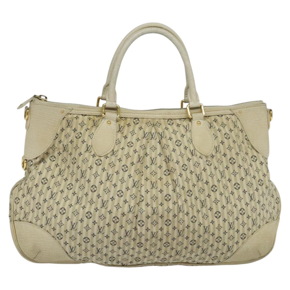 Louis Vuitton Marina Gm Blue Canvas Handbag (Pre-Owned)