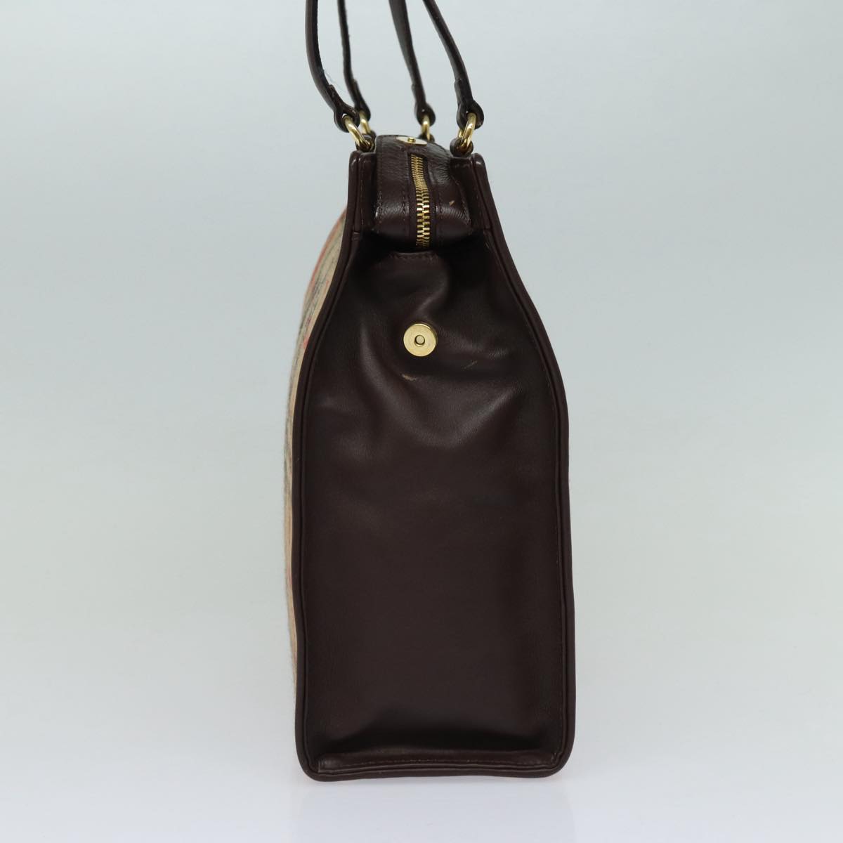 Burberry Nova Check Beige Wool Shoulder Bag (Pre-Owned)