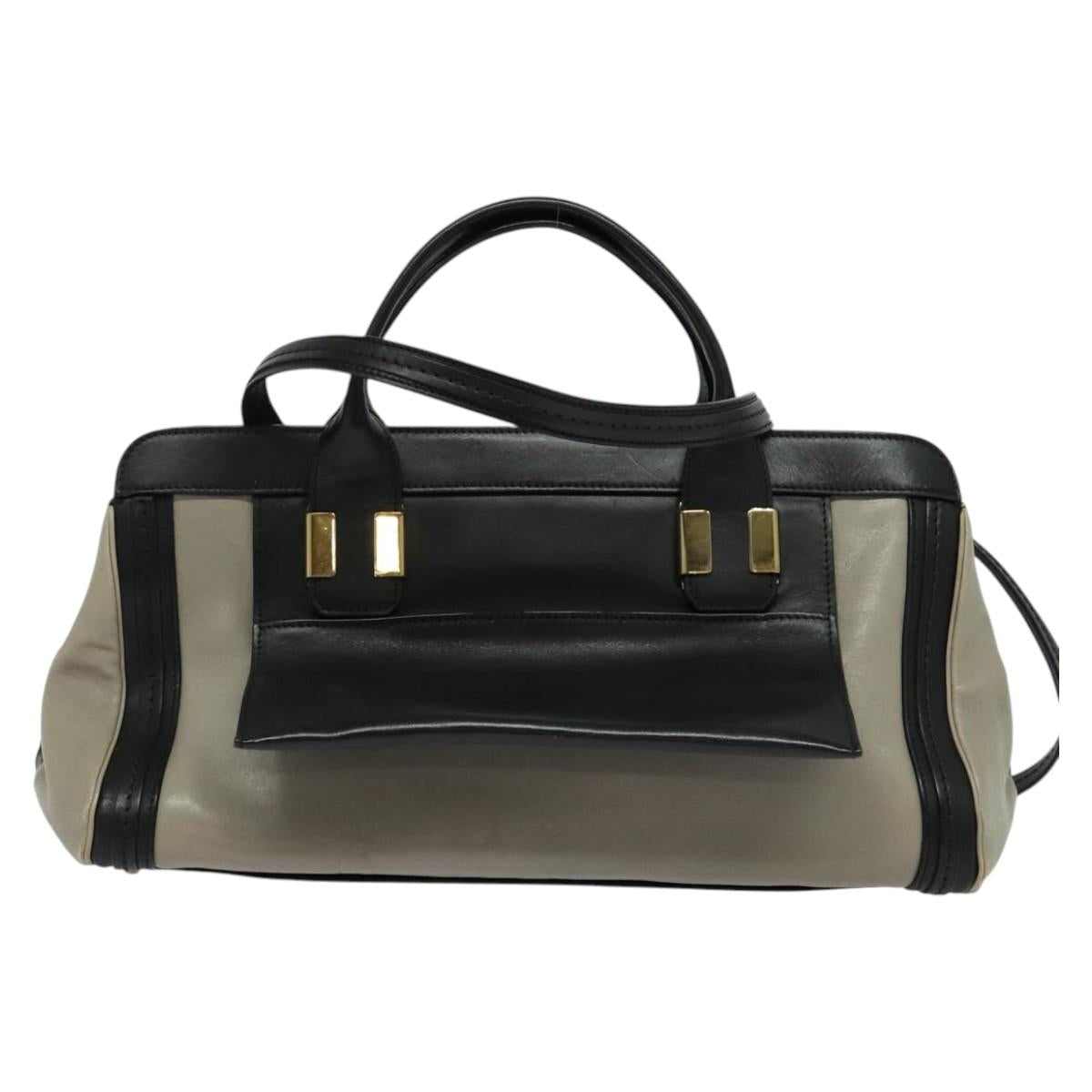 Chloé Alice Black Leather Handbag (Pre-Owned)