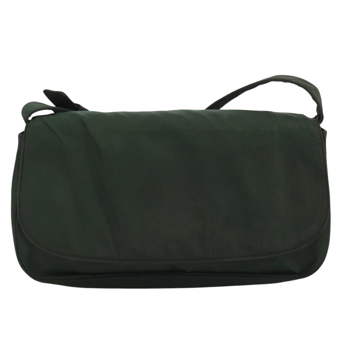 Prada Re-Nylon Khaki Synthetic Shoulder Bag (Pre-Owned)