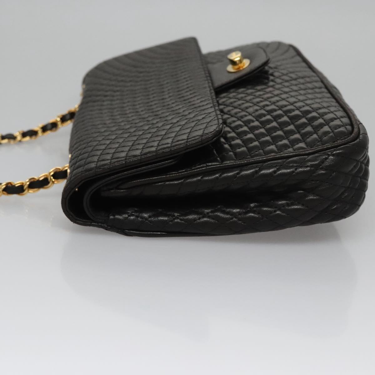 Bally Black Leather Shoulder Bag (Pre-Owned)