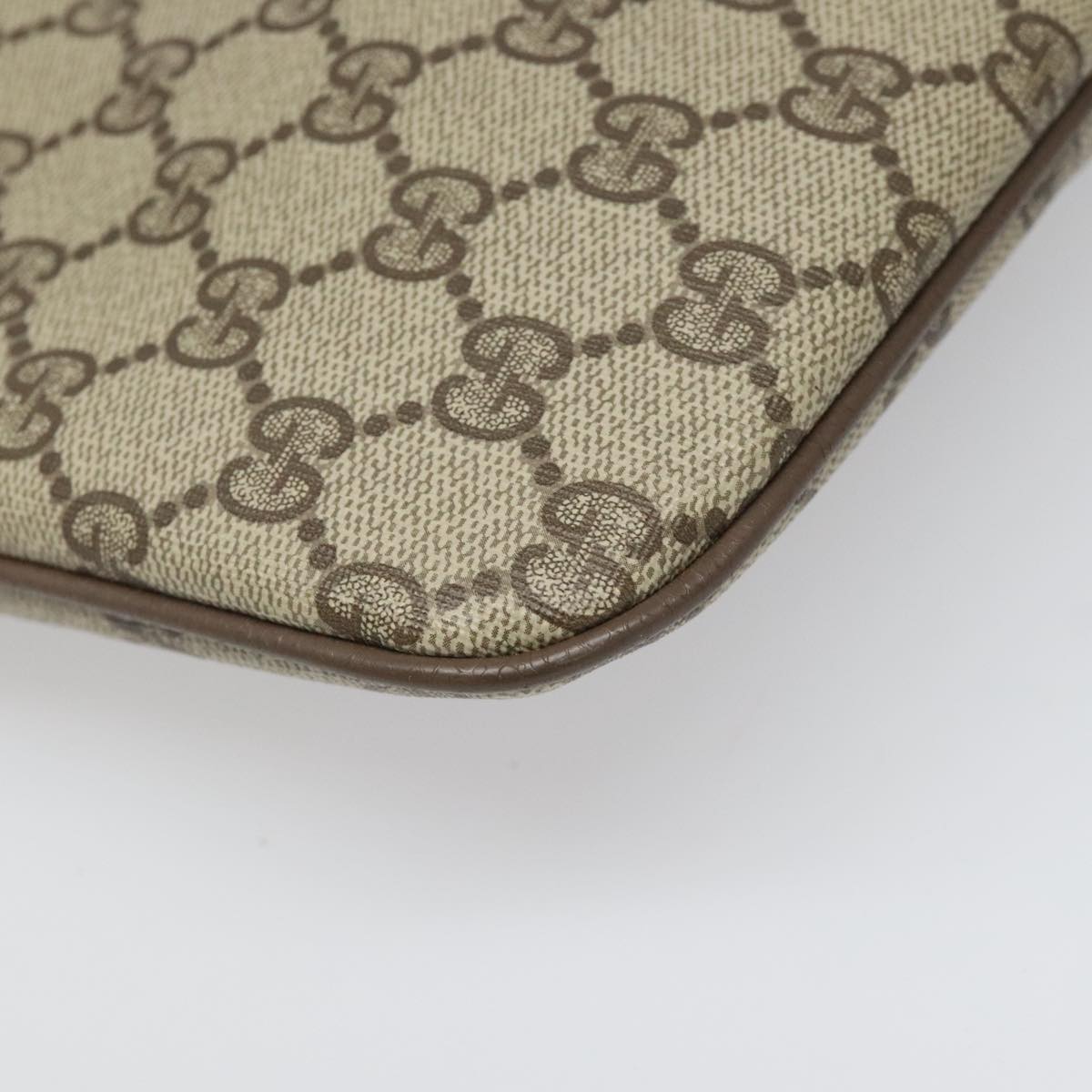 Gucci Ophidia Beige Canvas Shoulder Bag (Pre-Owned)