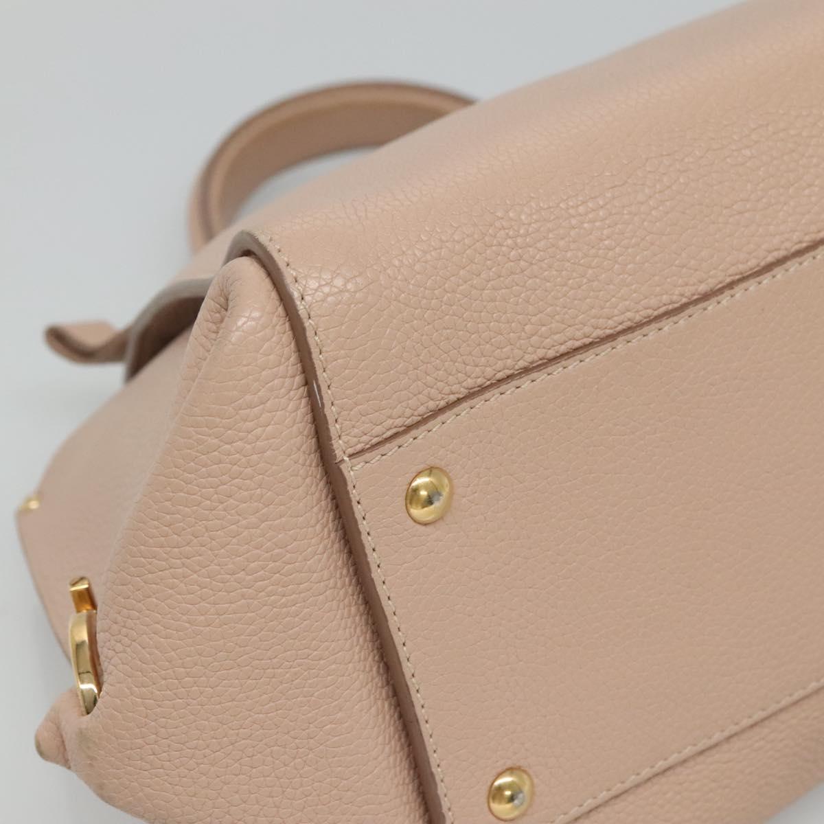 Salvatore Ferragamo Sofia Pink Leather Handbag (Pre-Owned)