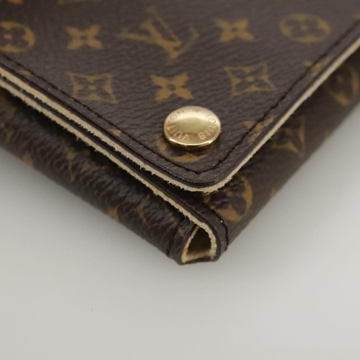 Louis Vuitton Earrings Brown Canvas Wallet (Pre-Owned)