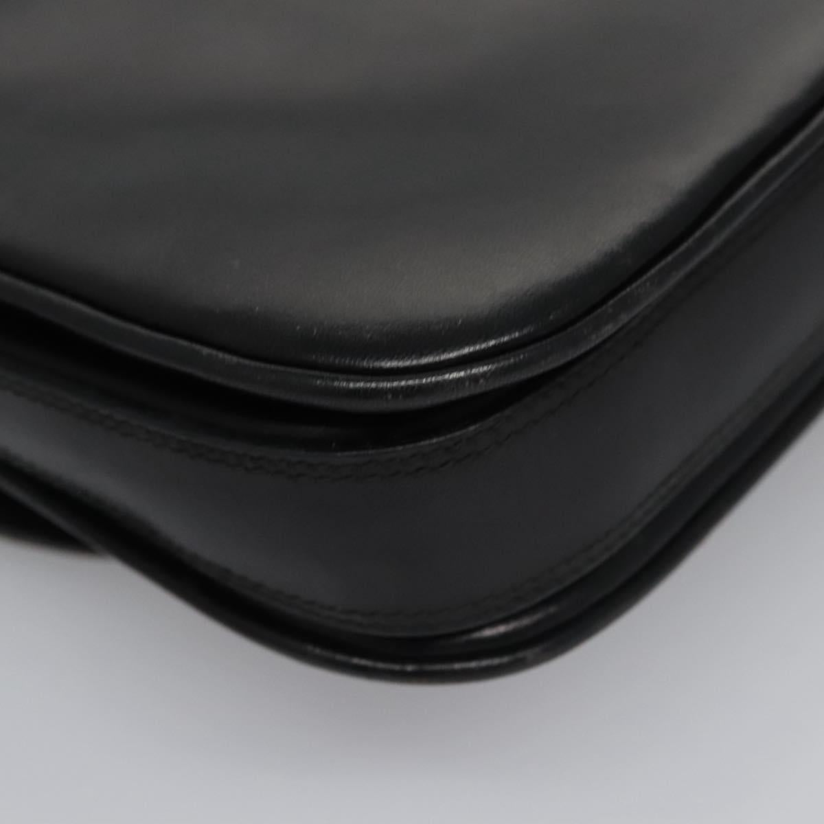 Bally Black Leather Shoulder Bag (Pre-Owned)