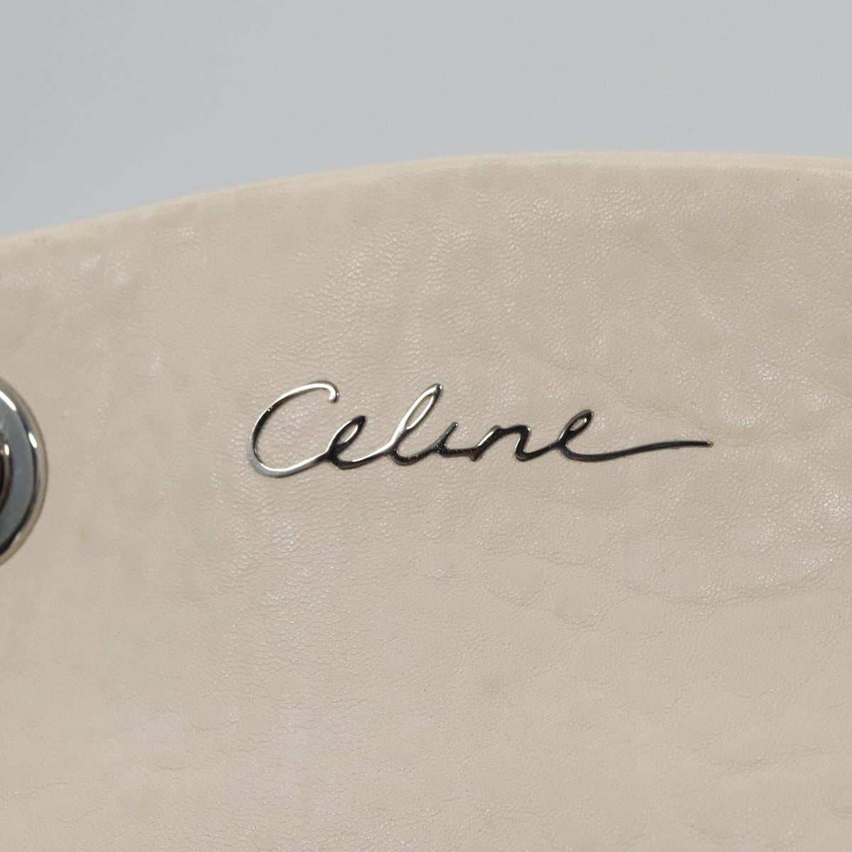 Céline Vintage Beige Leather Shoulder Bag (Pre-Owned)
