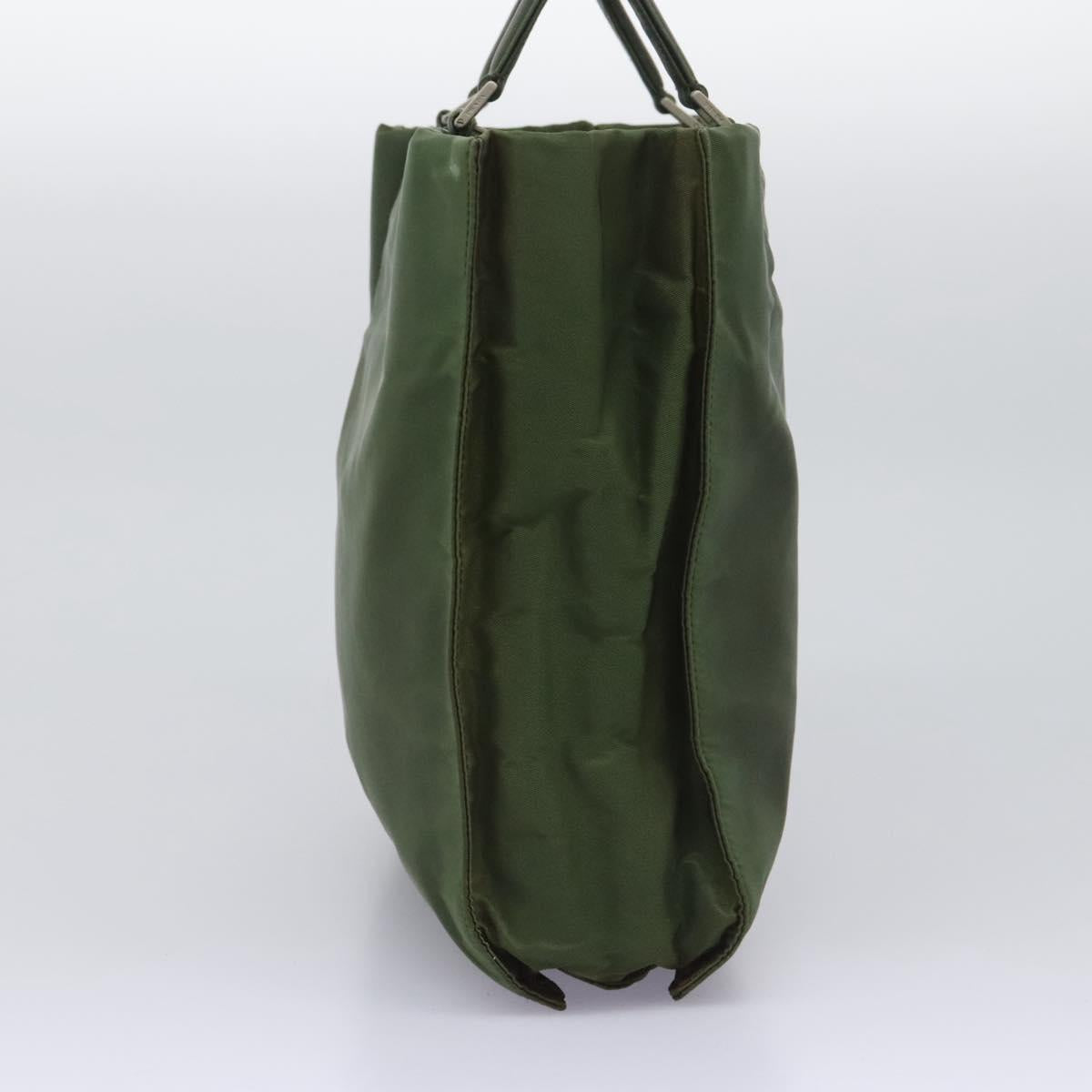 Prada Tessuto Green Synthetic Handbag (Pre-Owned)