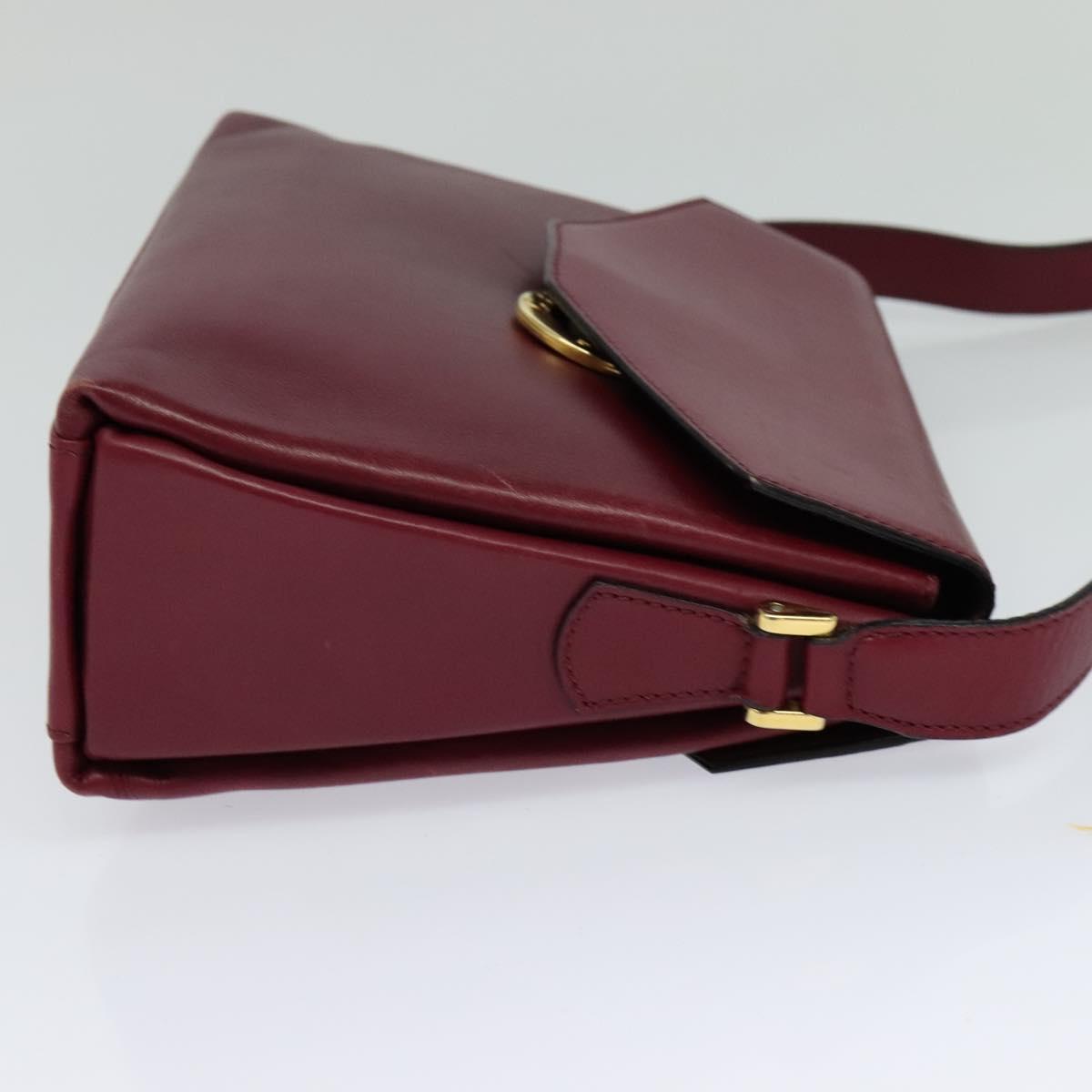 Céline Burgundy Leather Shoulder Bag (Pre-Owned)