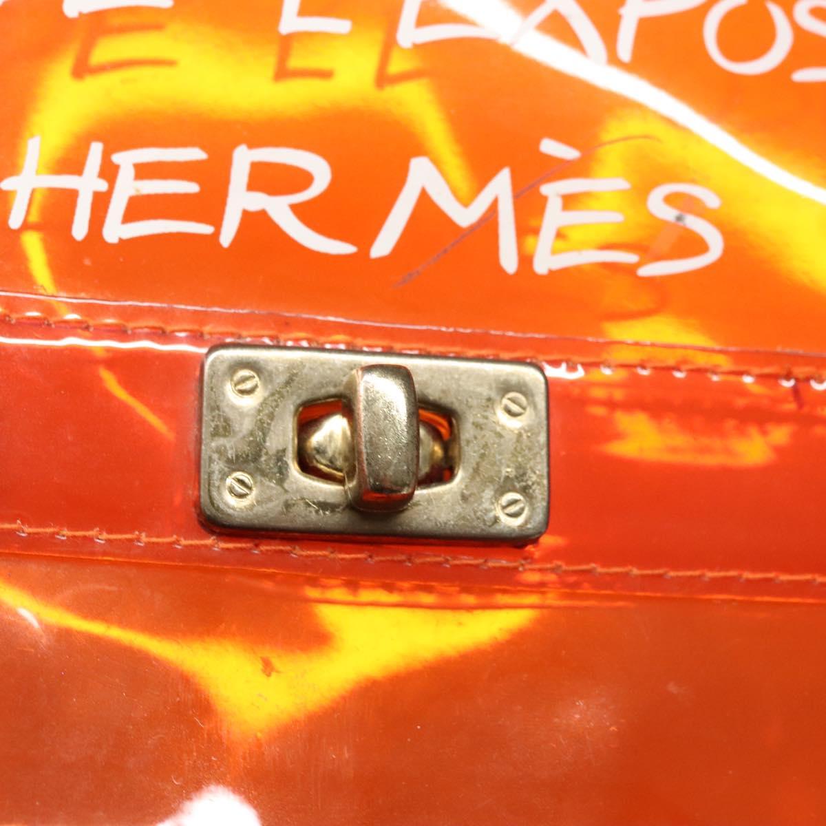 Hermès Orange Vinyl Handbag (Pre-Owned)