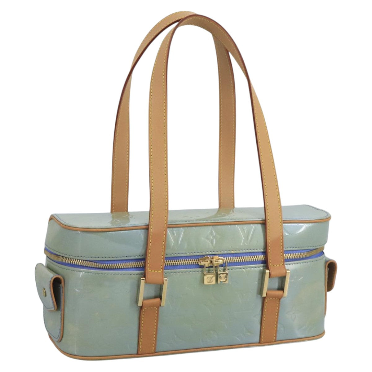 Louis Vuitton Purple Patent Leather Handbag (Pre-Owned)