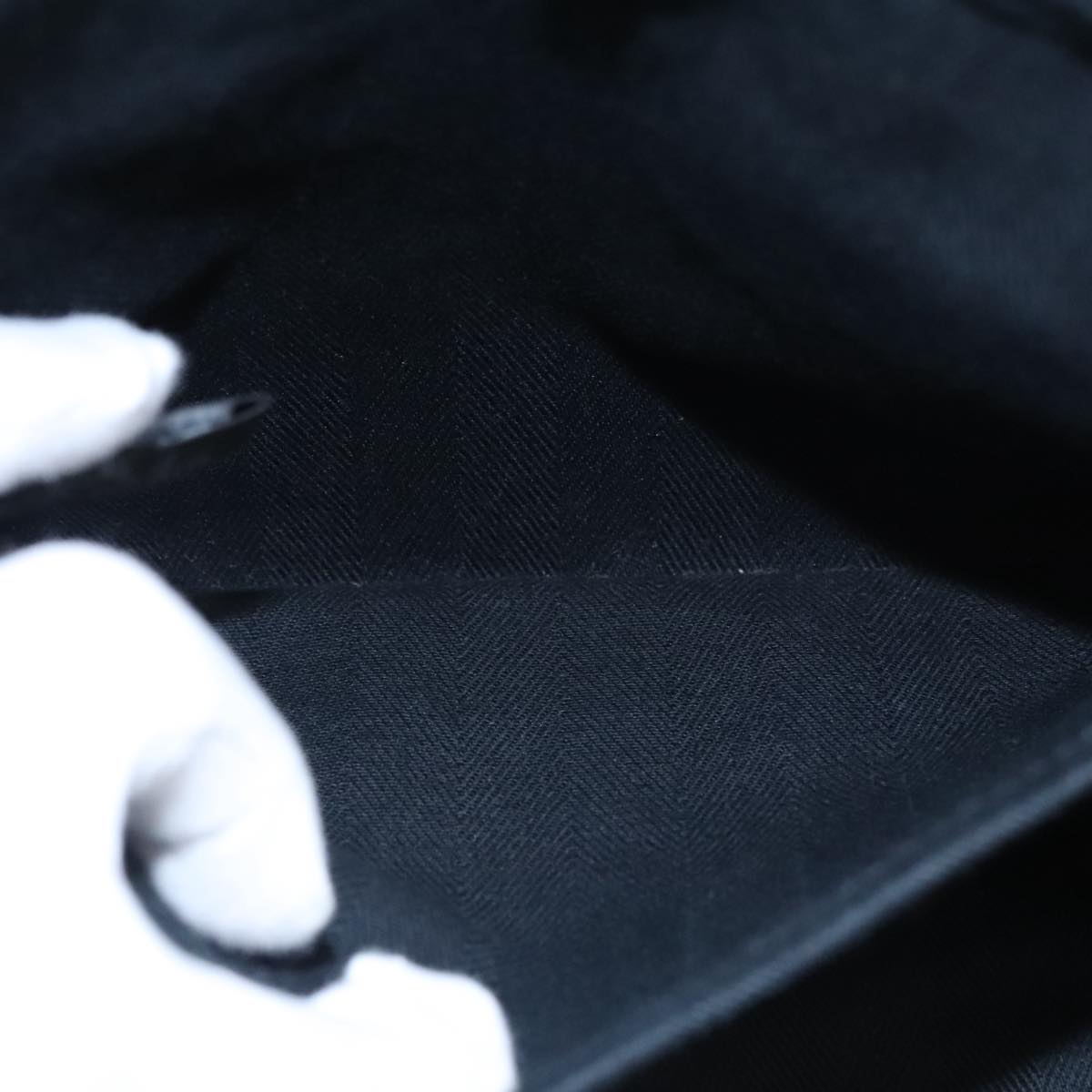 Hermès Valparaiso Black Canvas Handbag (Pre-Owned)