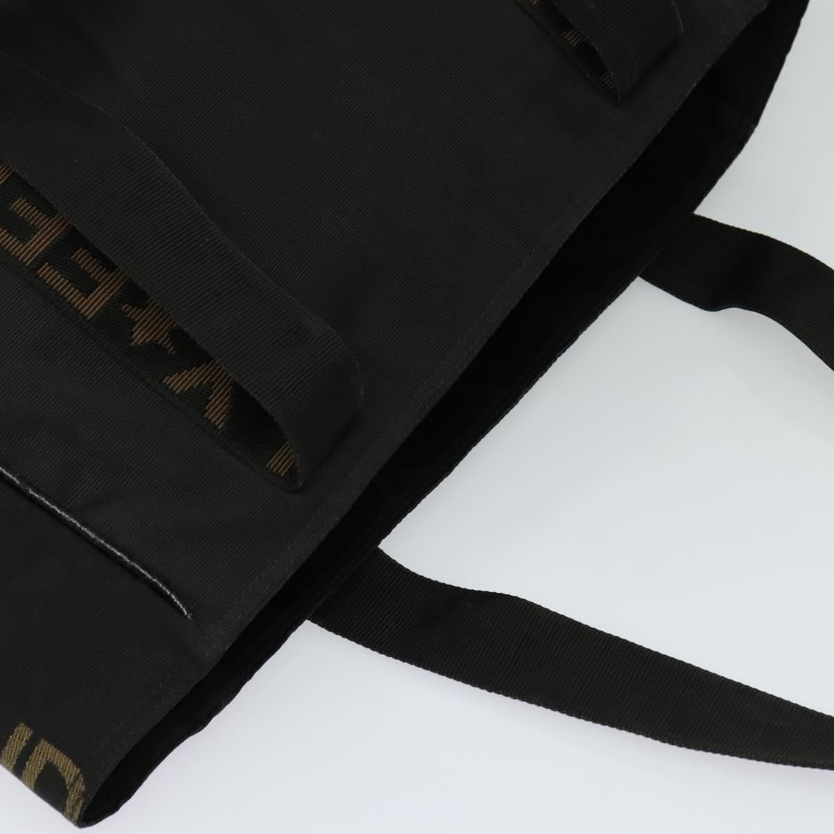 Fendi Roma Black Canvas Tote Bag (Pre-Owned)