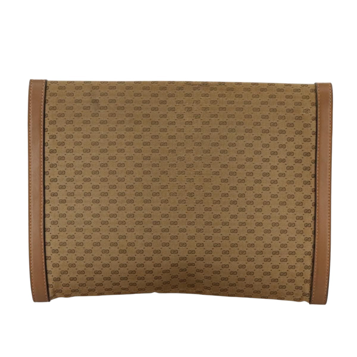 Gucci Micro Small Gg Canvas Beige Canvas Clutch Bag (Pre-Owned)