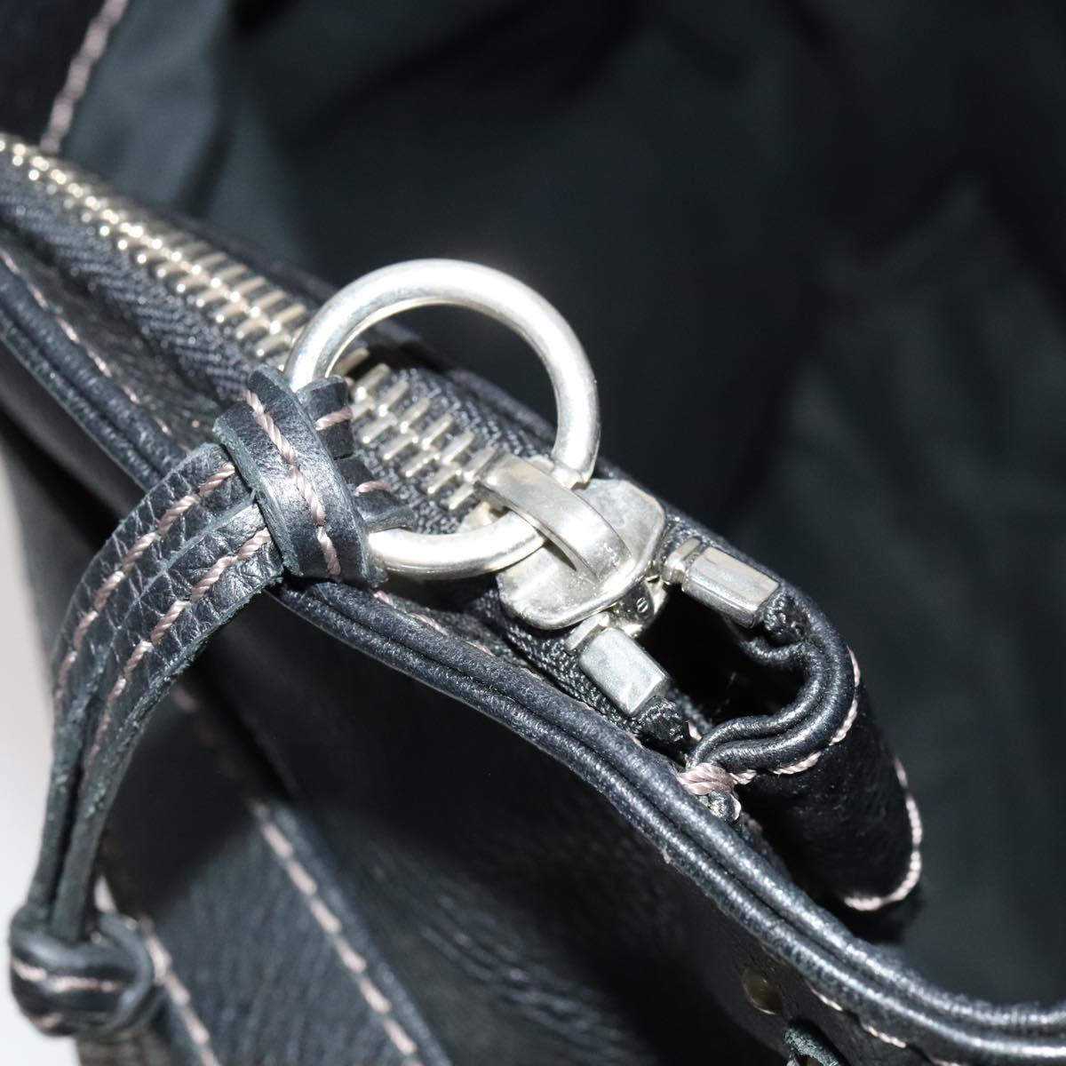 Chloé Paddington Black Leather Shoulder Bag (Pre-Owned)