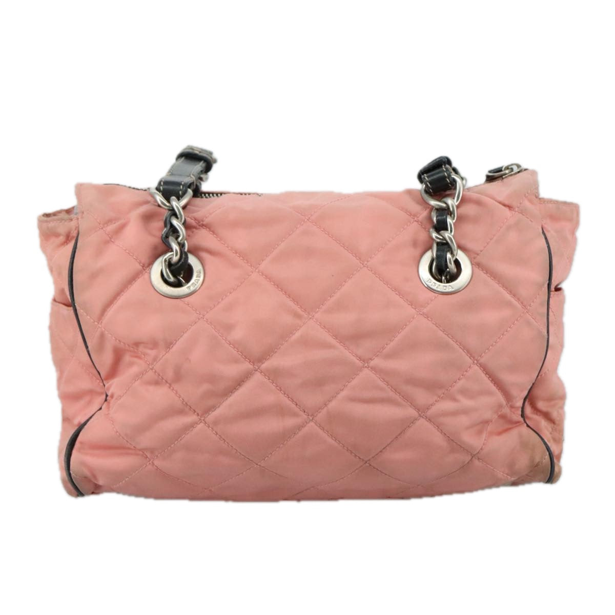 Prada Re-Nylon Pink Canvas Shoulder Bag (Pre-Owned)