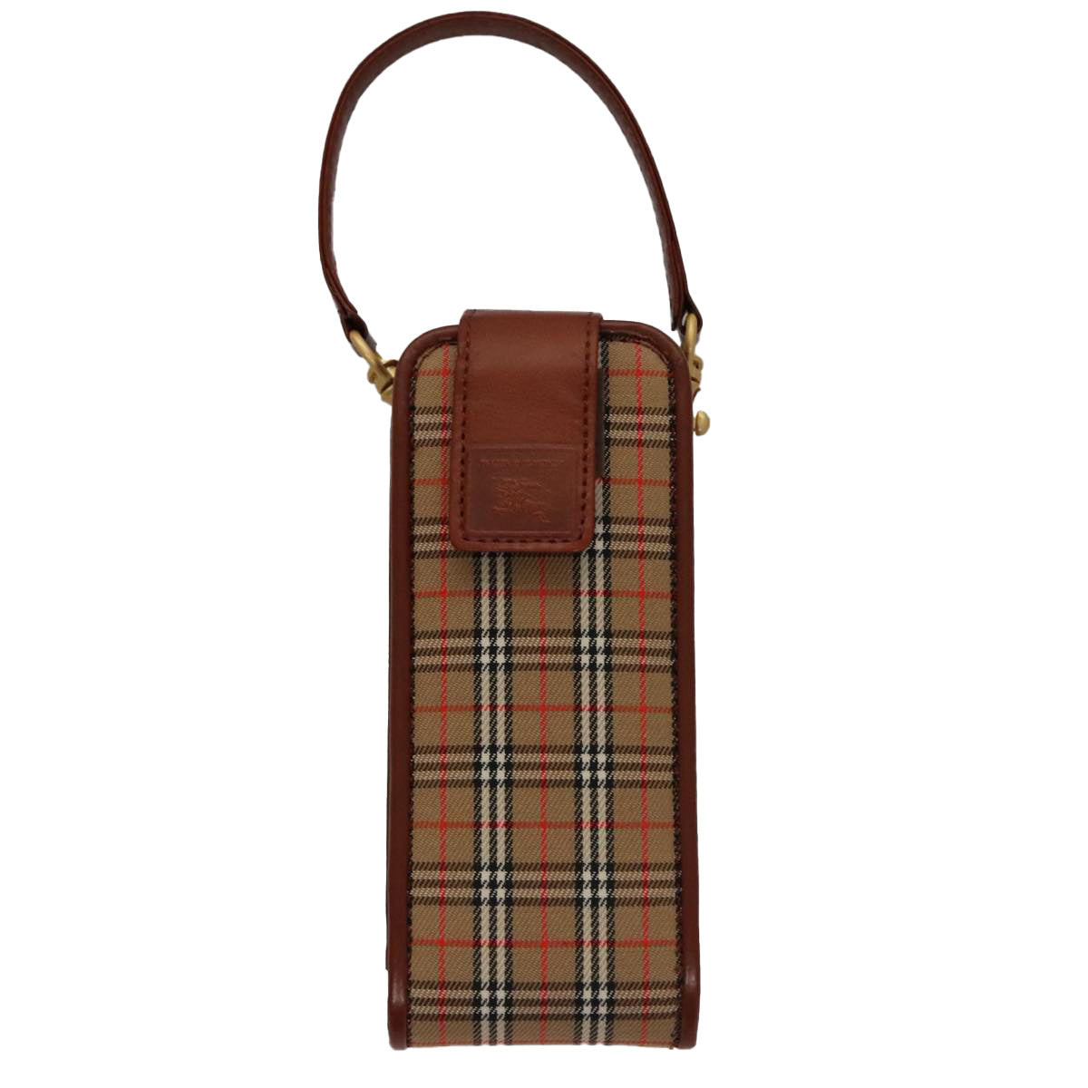 Burberry Nova Check Beige Canvas Clutch Bag (Pre-Owned)