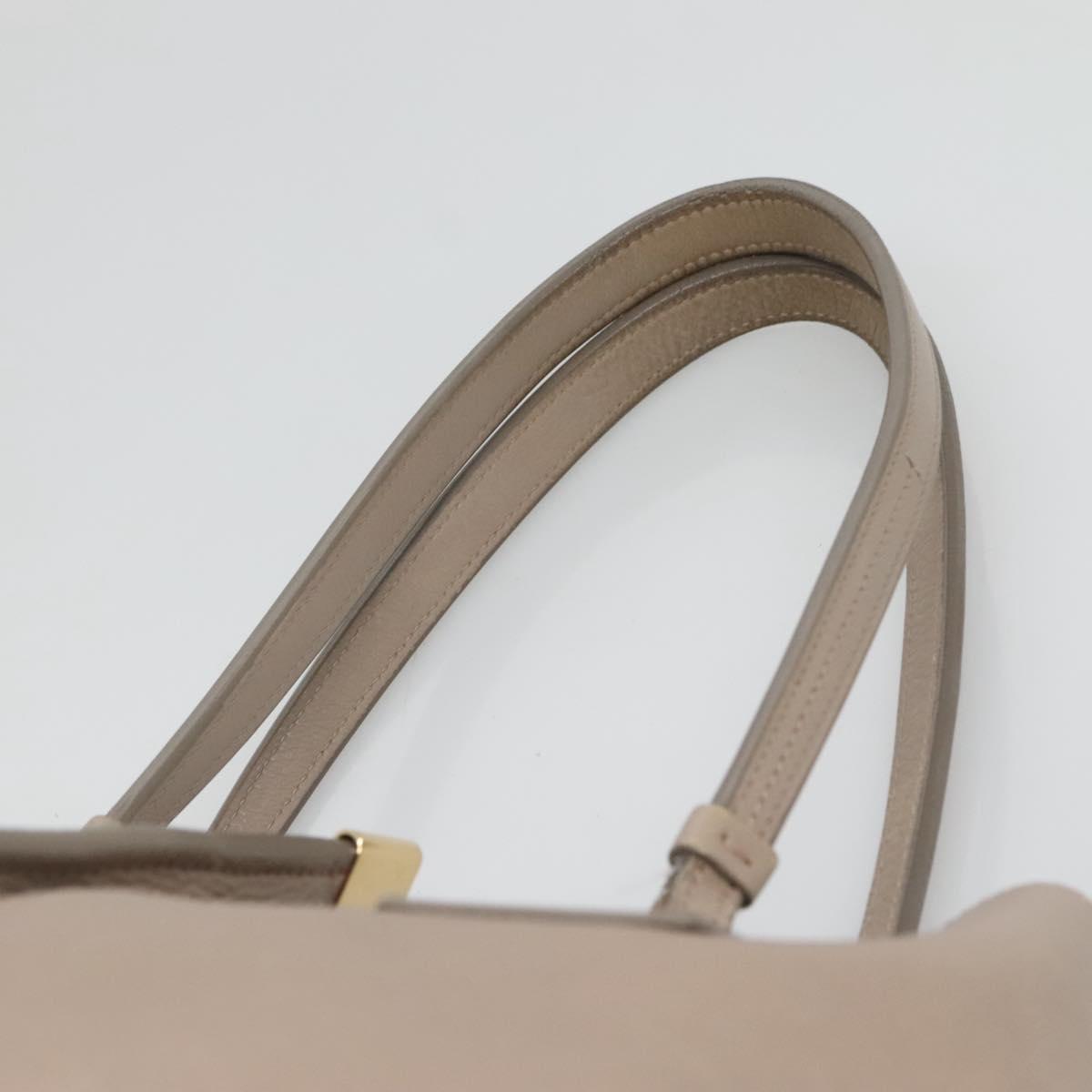 Chloé Vick Beige Leather Tote Bag (Pre-Owned)