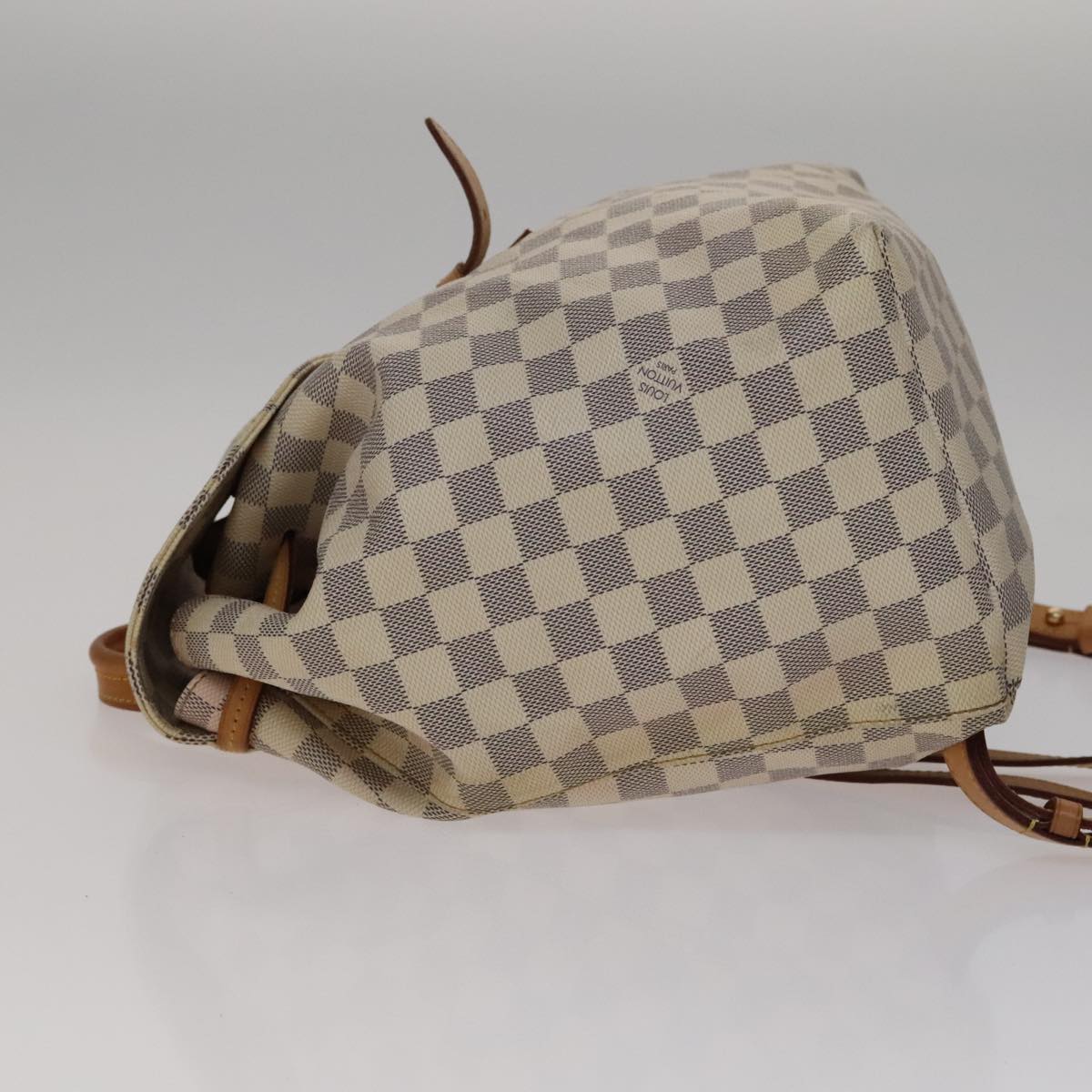 Louis Vuitton Sperone Backpack Beige Canvas Backpack Bag (Pre-Owned)