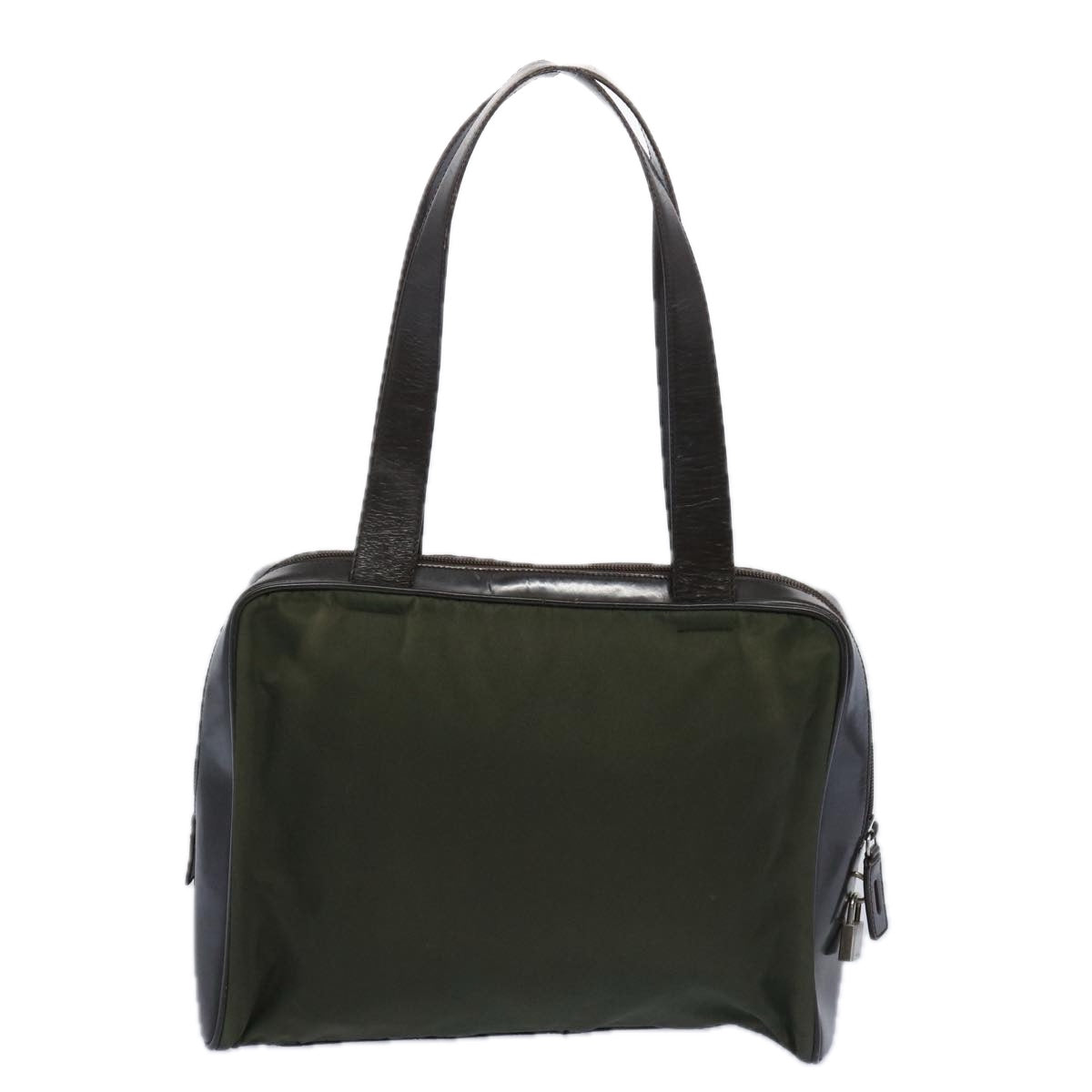 Prada Green Synthetic Tote Bag (Pre-Owned)