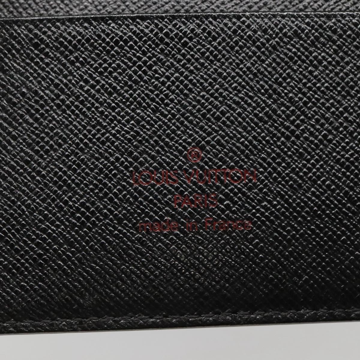 Louis Vuitton Agenda Cover Black Leather Wallet (Pre-Owned)