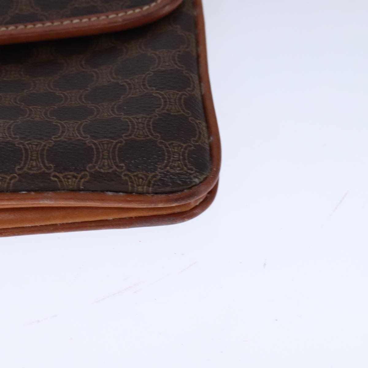 Céline Macadam Brown Canvas Shoulder Bag (Pre-Owned)