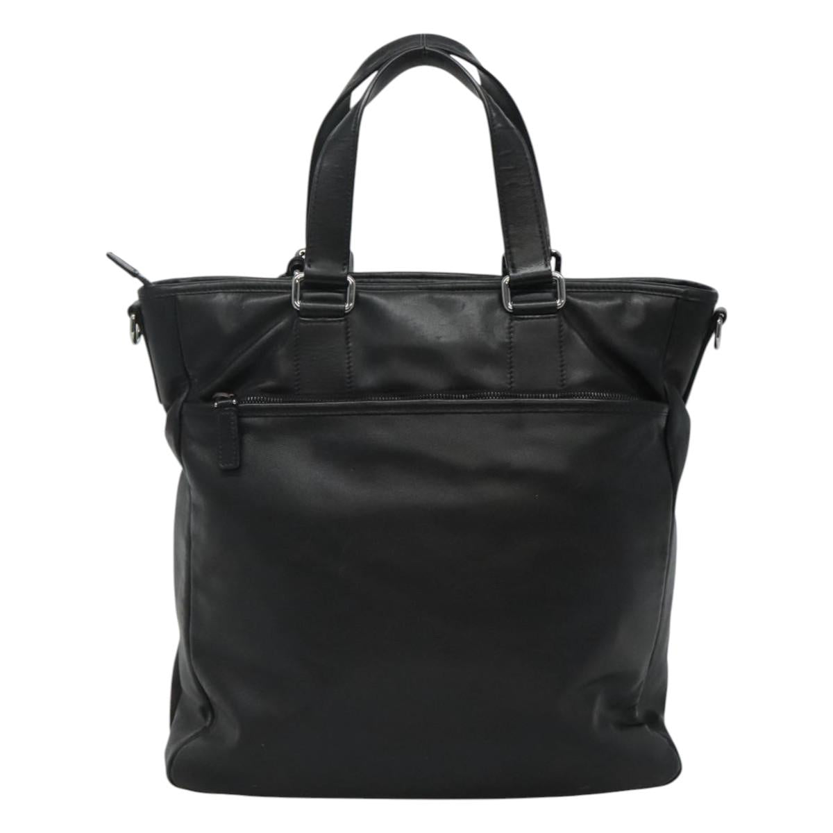 Prada Black Leather Tote Bag (Pre-Owned)
