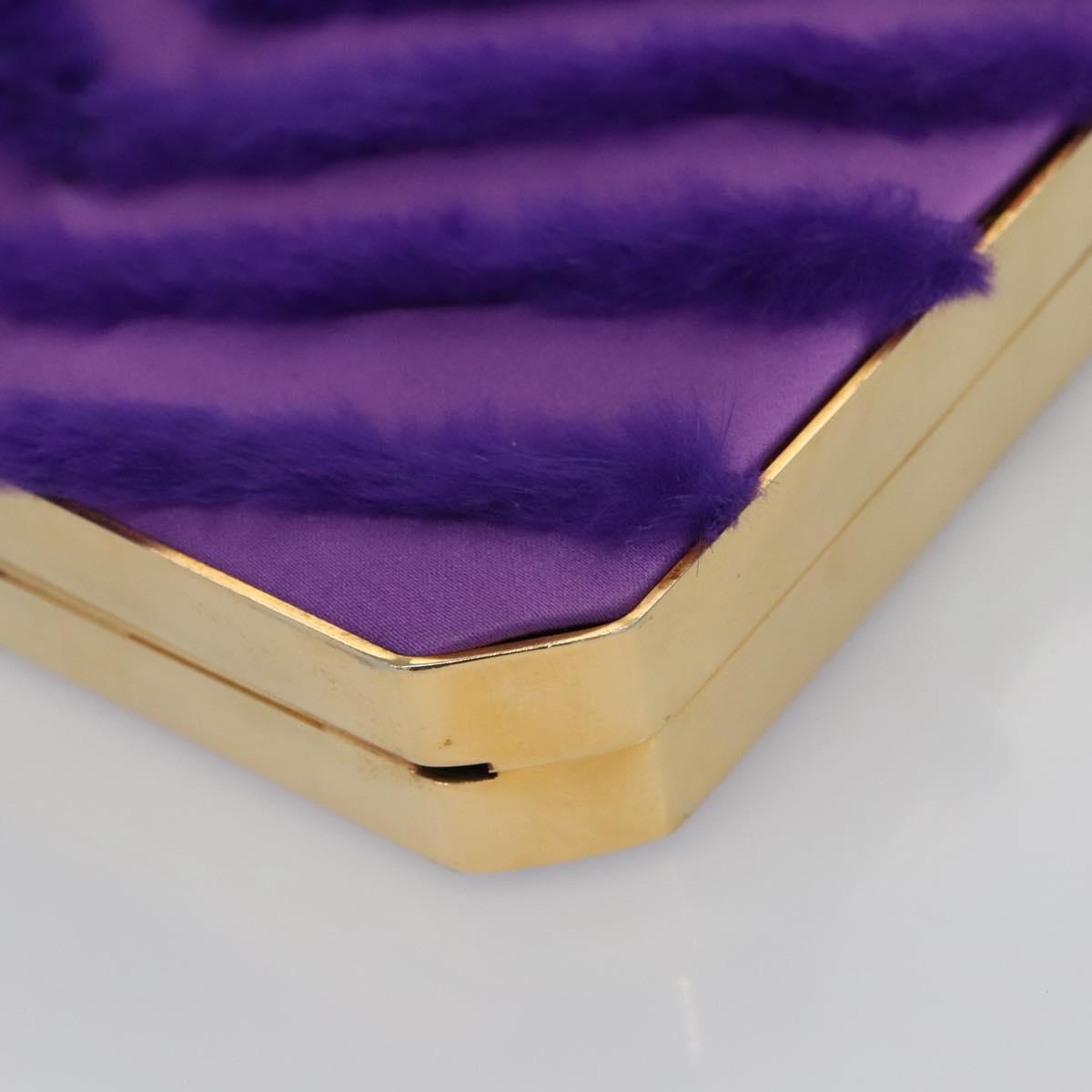 Versace Purple Silk Shoulder Bag (Pre-Owned)