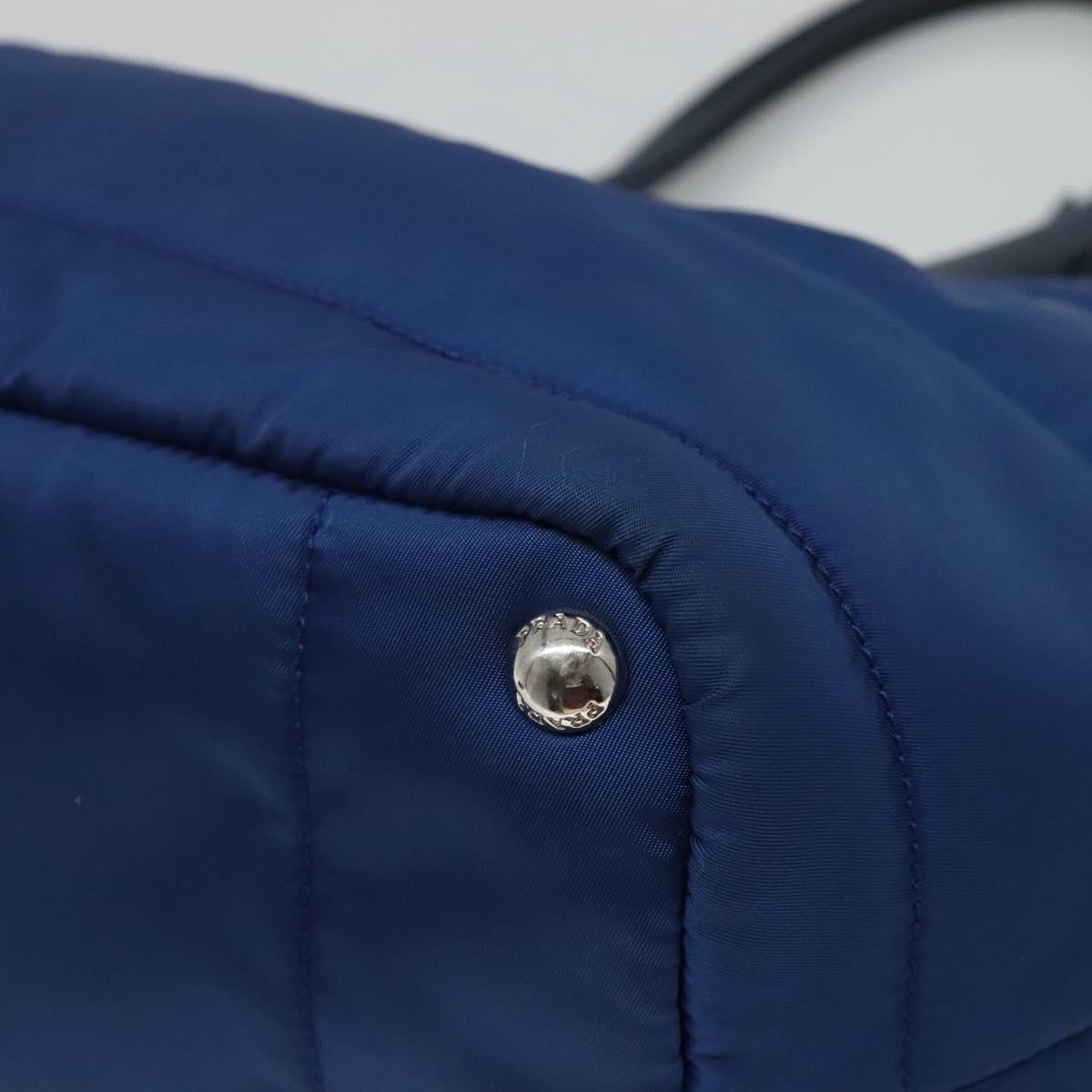 Prada Tessuto Blue Synthetic Handbag (Pre-Owned)