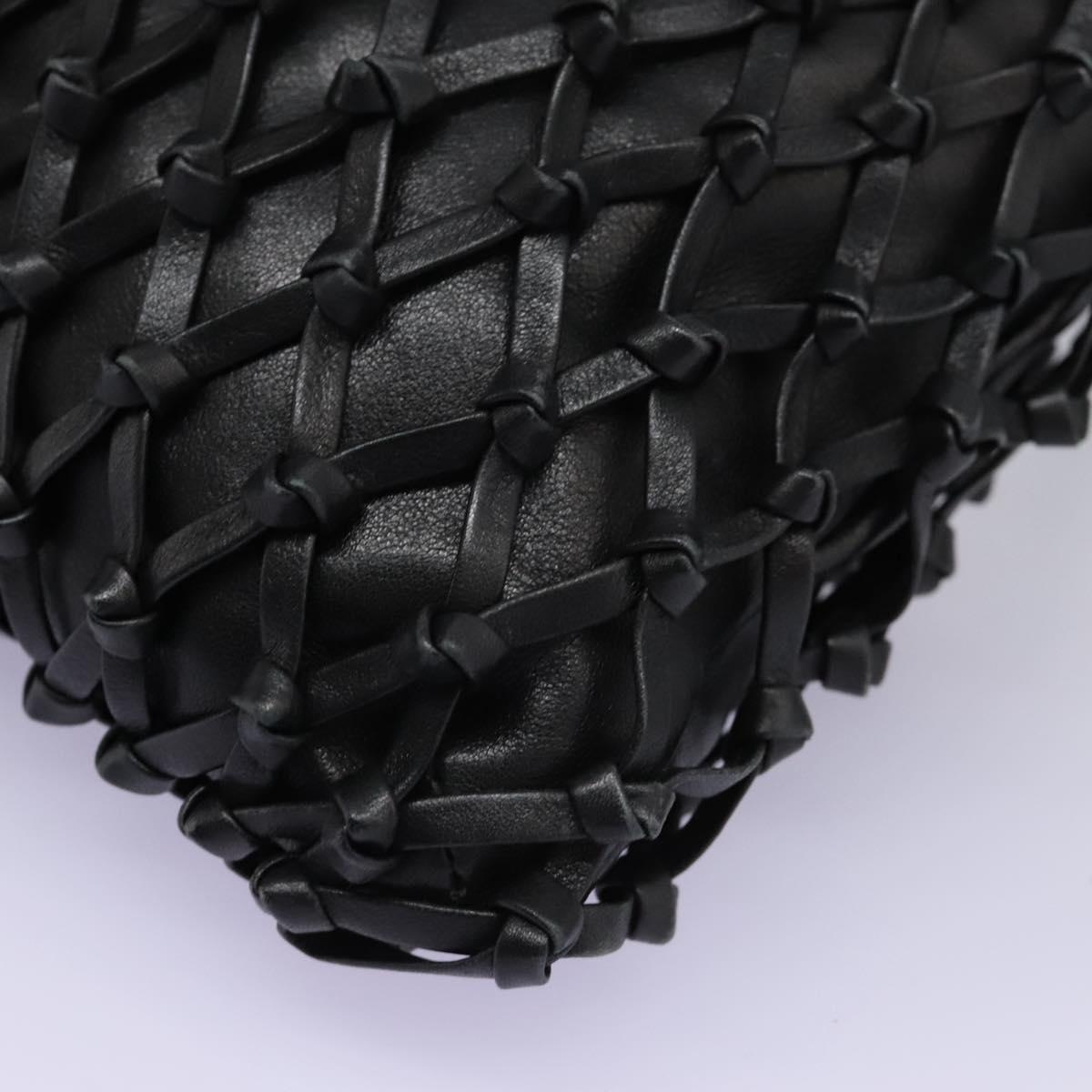 Chanel Bucket Black Leather Shoulder Bag (Pre-Owned)