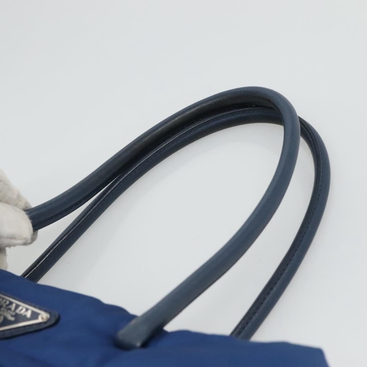 Prada Tessuto Blue Synthetic Handbag (Pre-Owned)