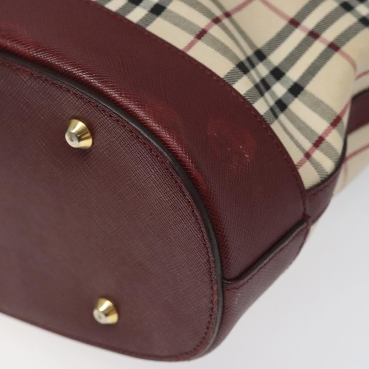 Burberry Nova Check Beige Canvas Tote Bag (Pre-Owned)