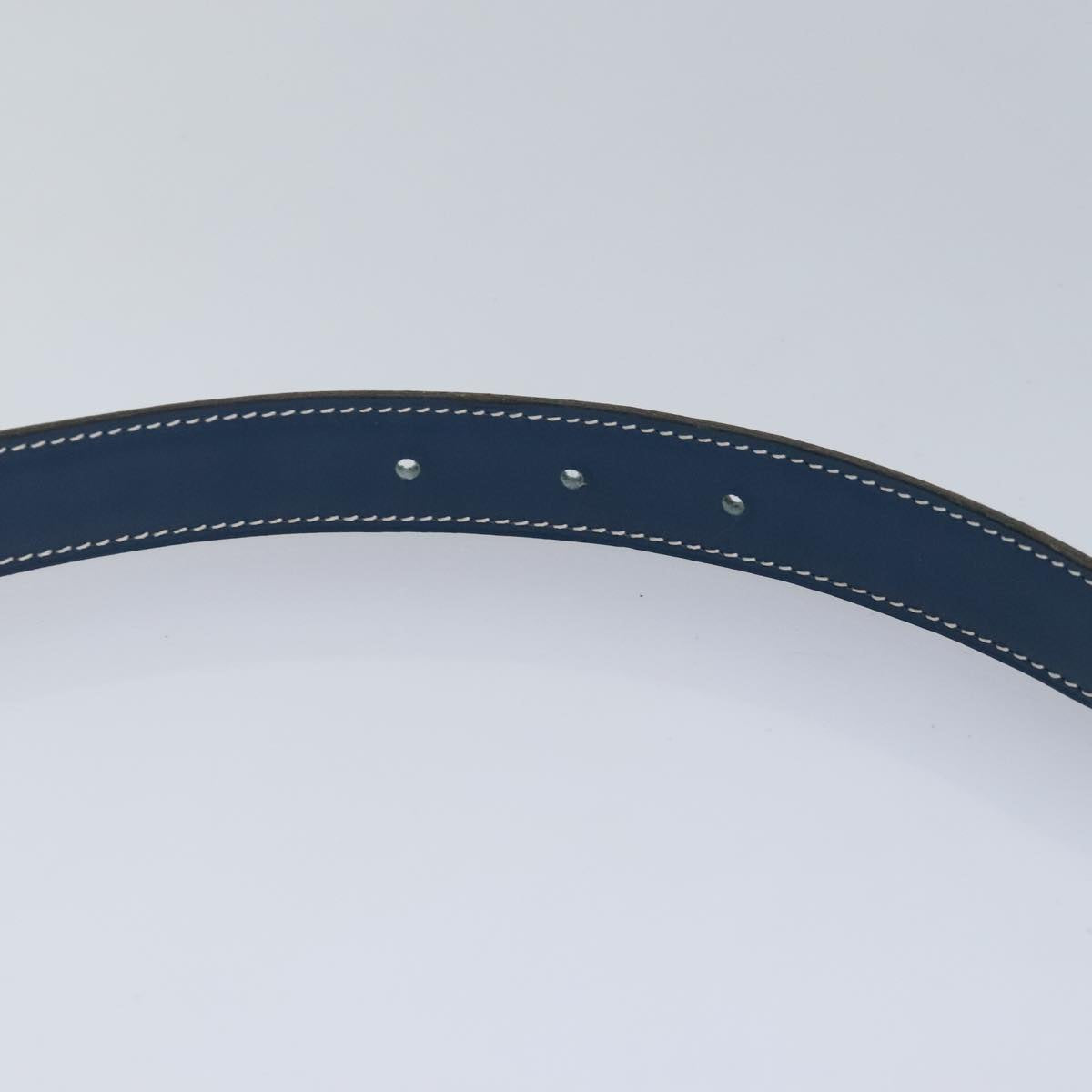 Hermès Constance Blue Leather Belt (Pre-Owned)