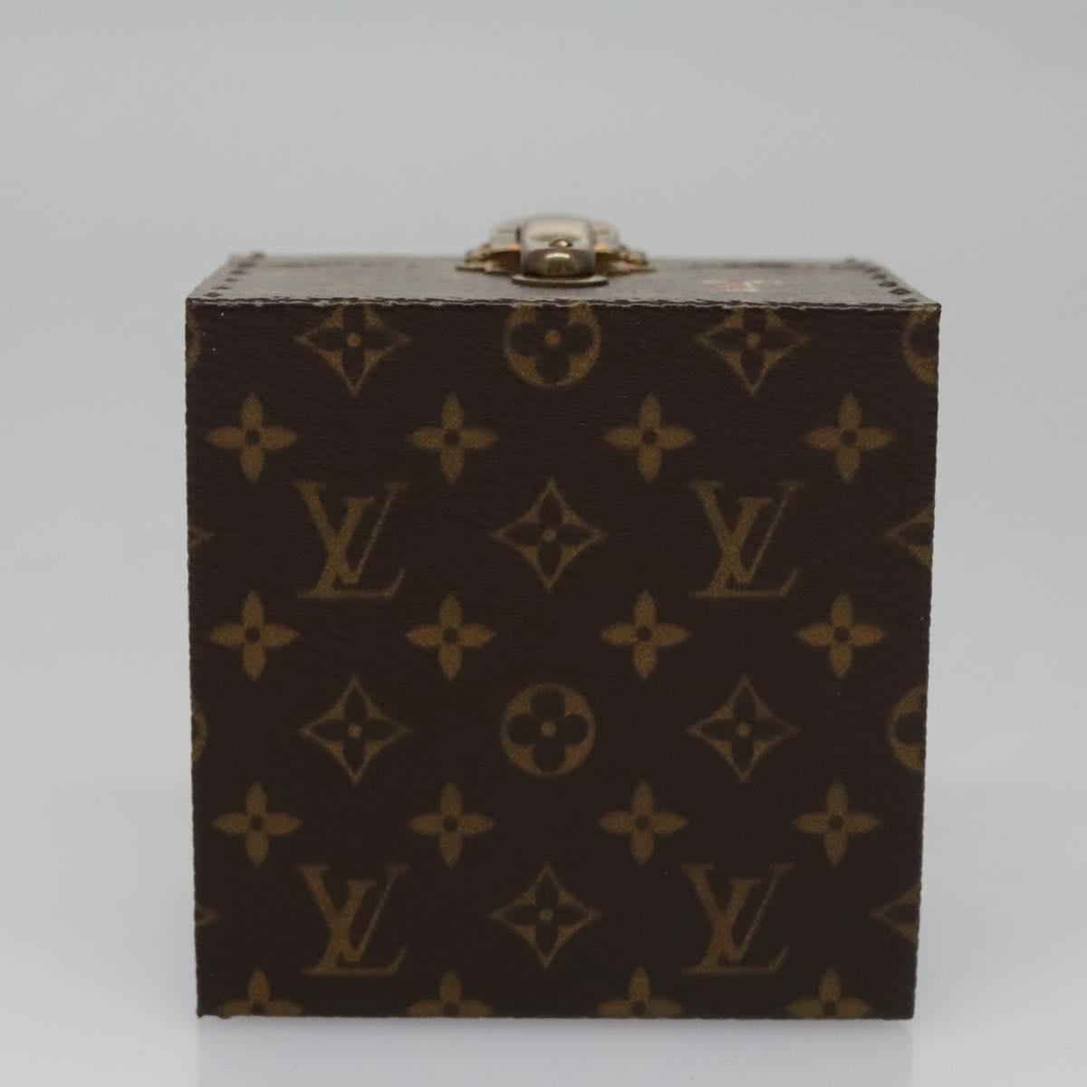 Louis Vuitton Jewelry Case Brown Canvas Clutch Bag (Pre-Owned)