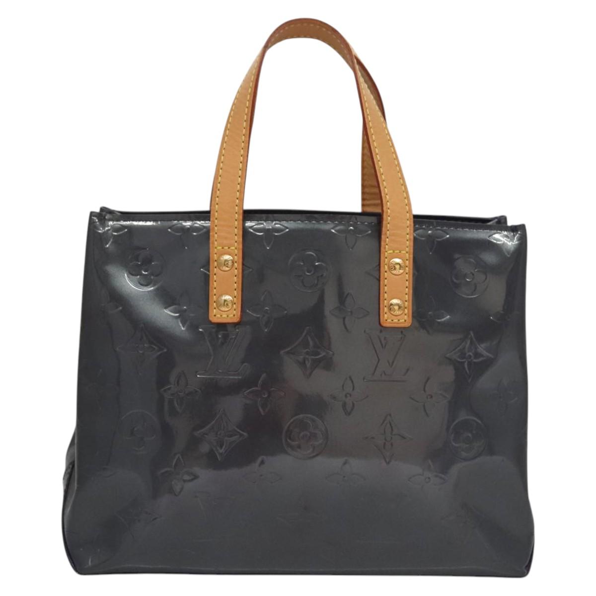 Louis Vuitton Reade Navy Patent Leather Handbag (Pre-Owned)